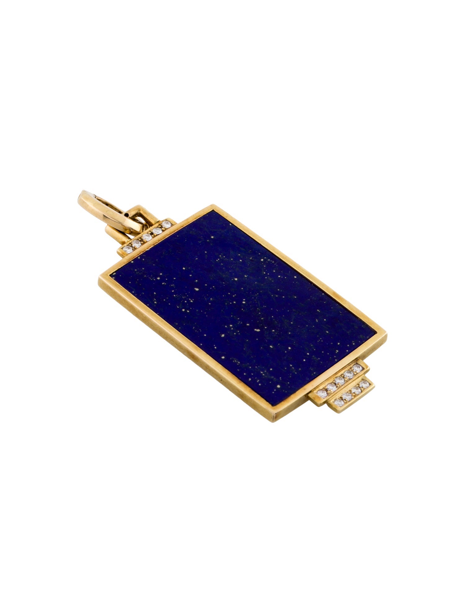 Pendant 14K Lapis Lazuli & Diamond