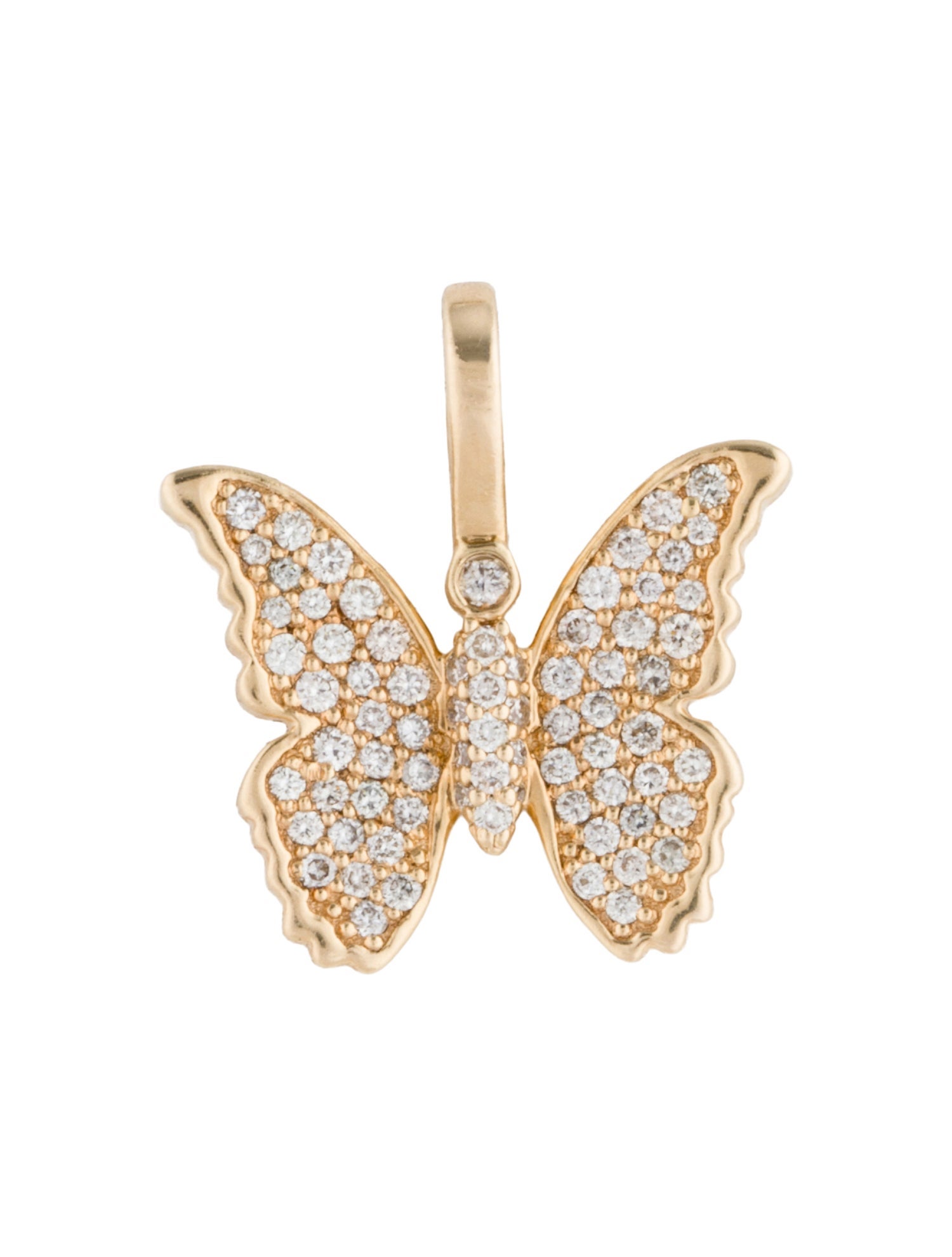 Pendant 14K Diamond Butterfly