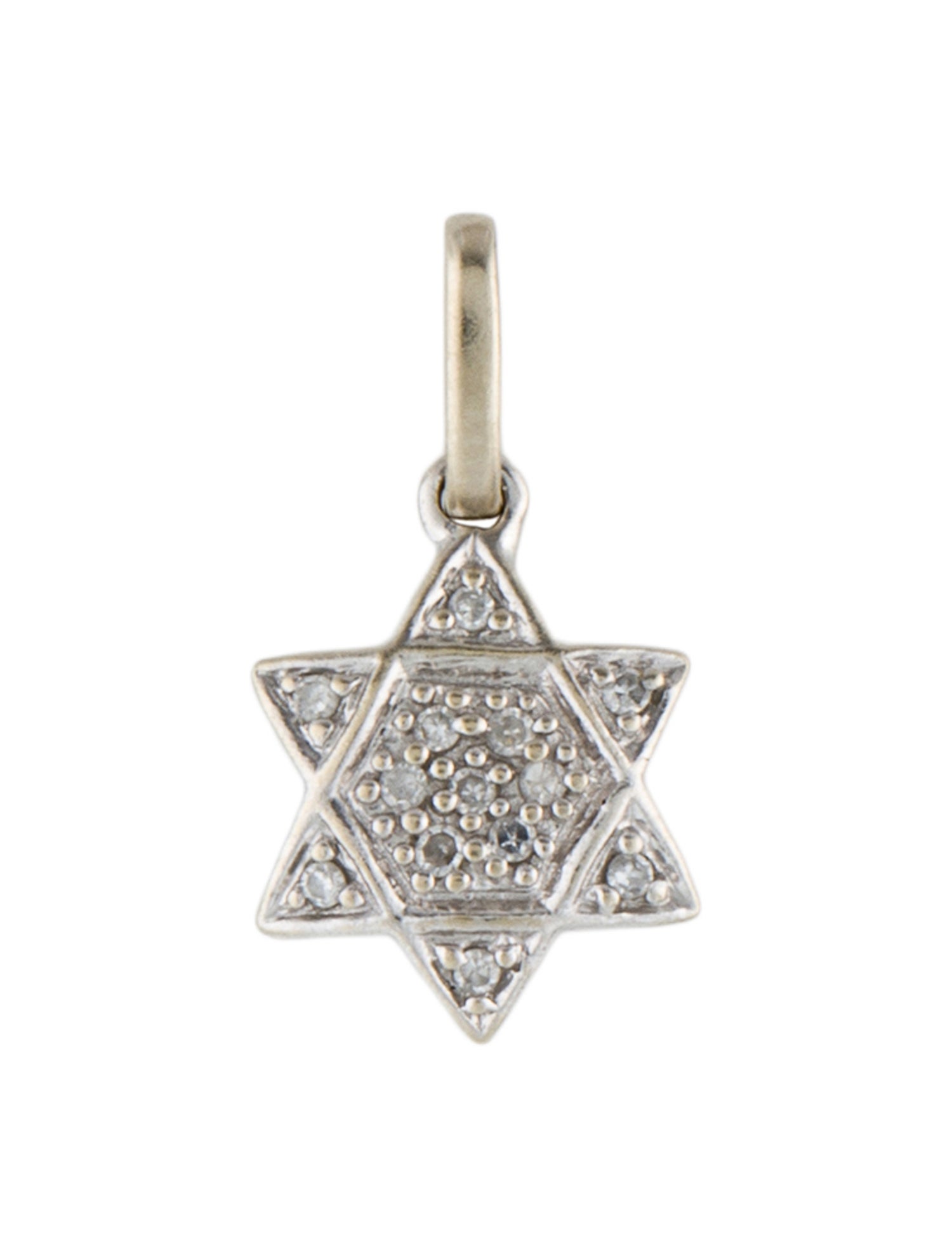 Pendant 14K Diamond Star Of David