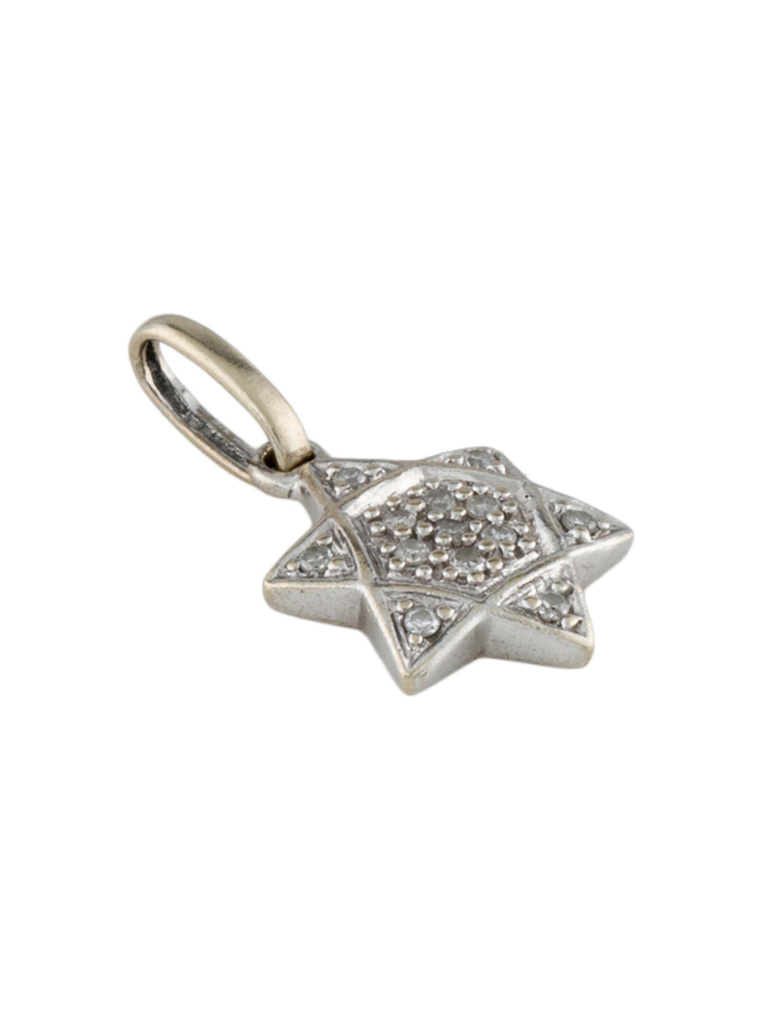 Pendant 14K Diamond Star Of David