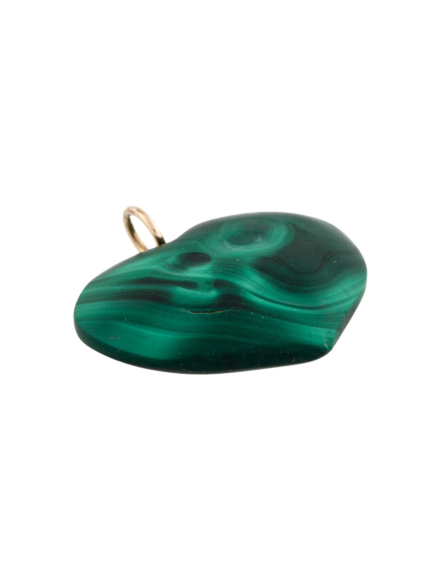 Pendant 18K Malachite Heart