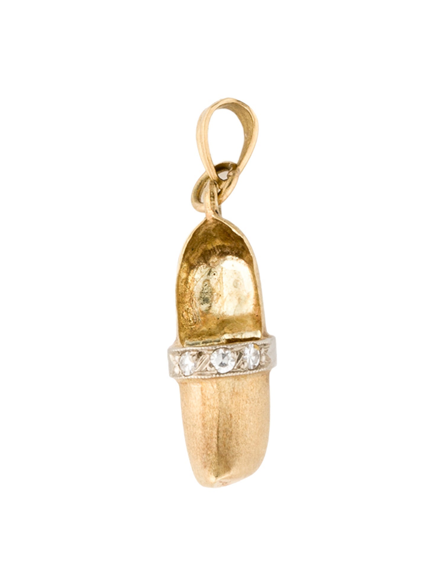Pendant 14K Diamond Dutch Clog Shoe