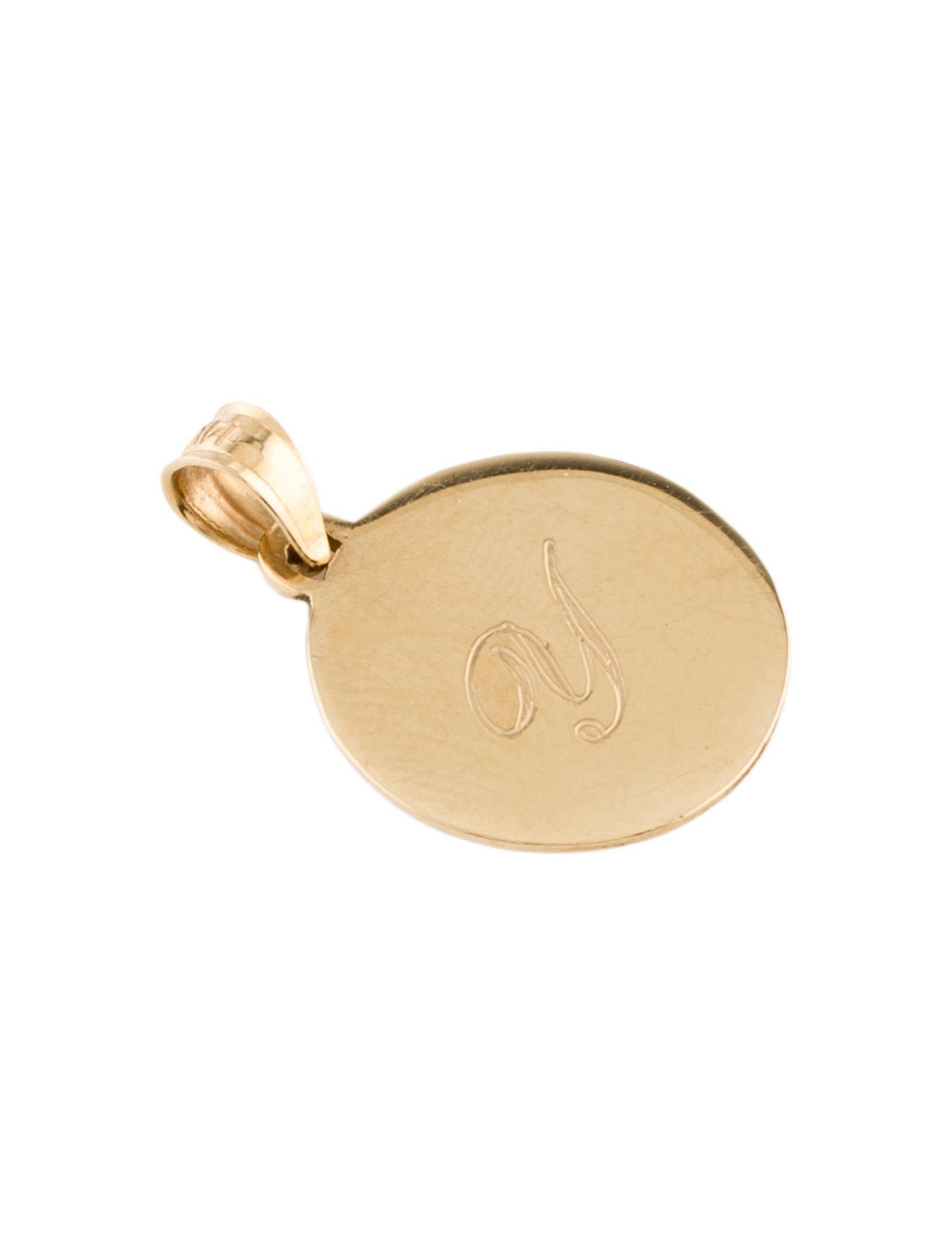 Pendant 14K Round 'Y'