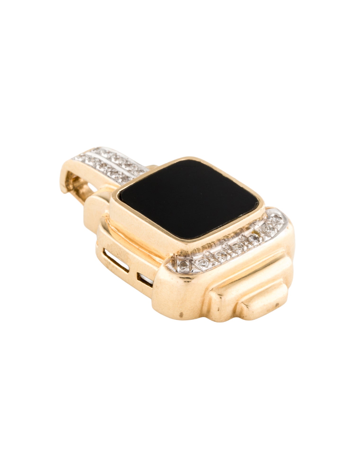 Pendant 14K Onyx & Diamond