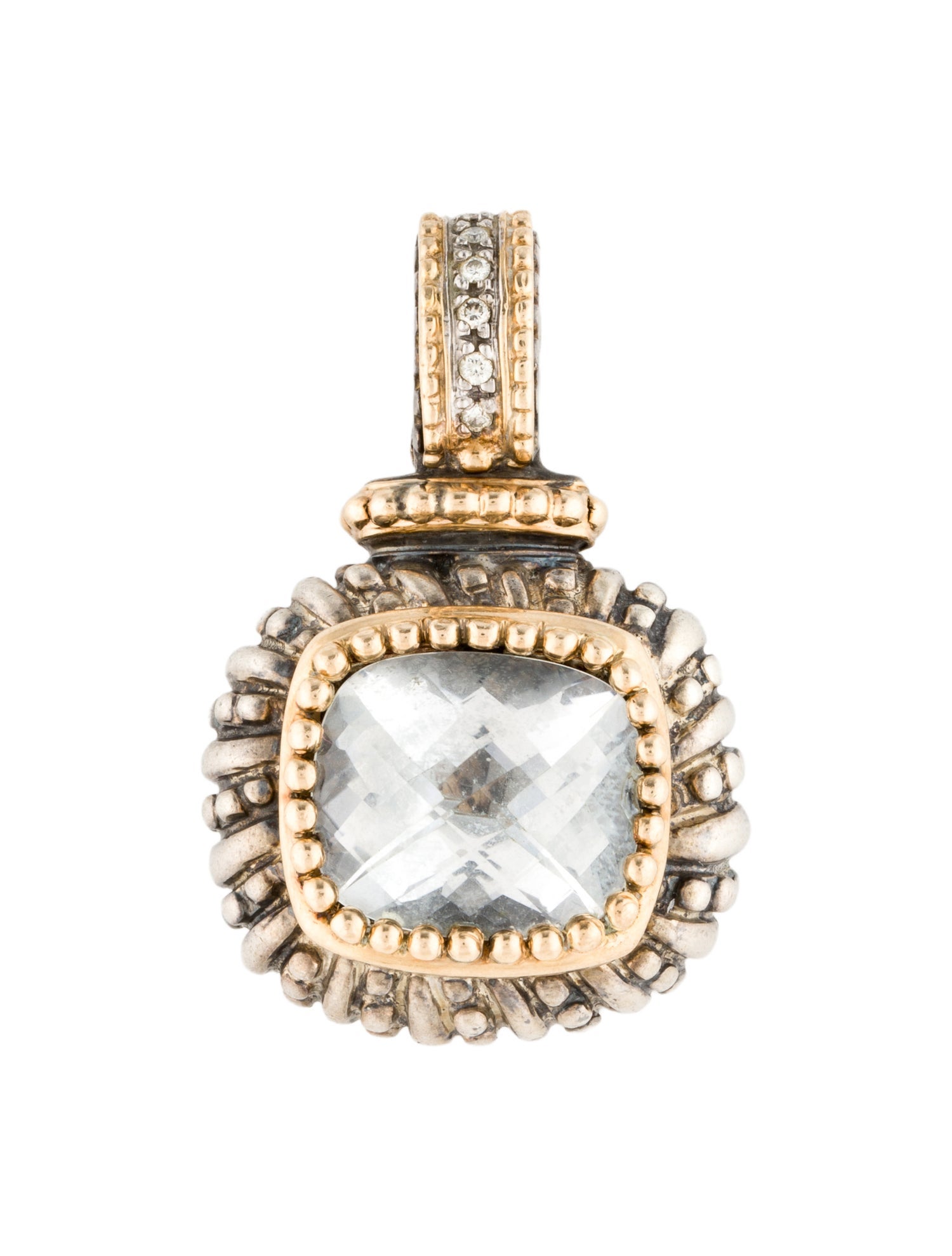 Vahan Quartz & Diamond Enhancer Pendant