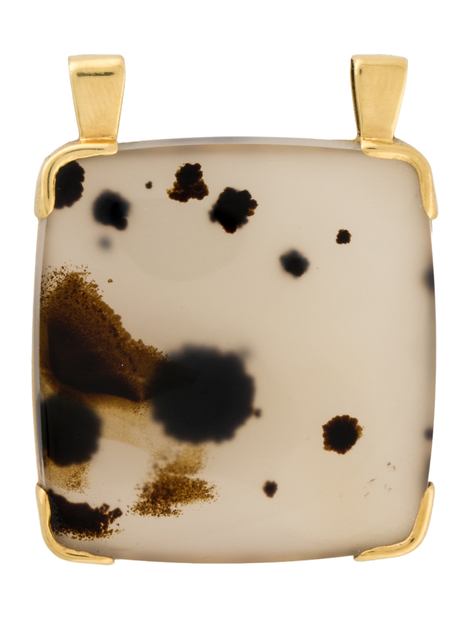 Pendant 18K Chalcedony