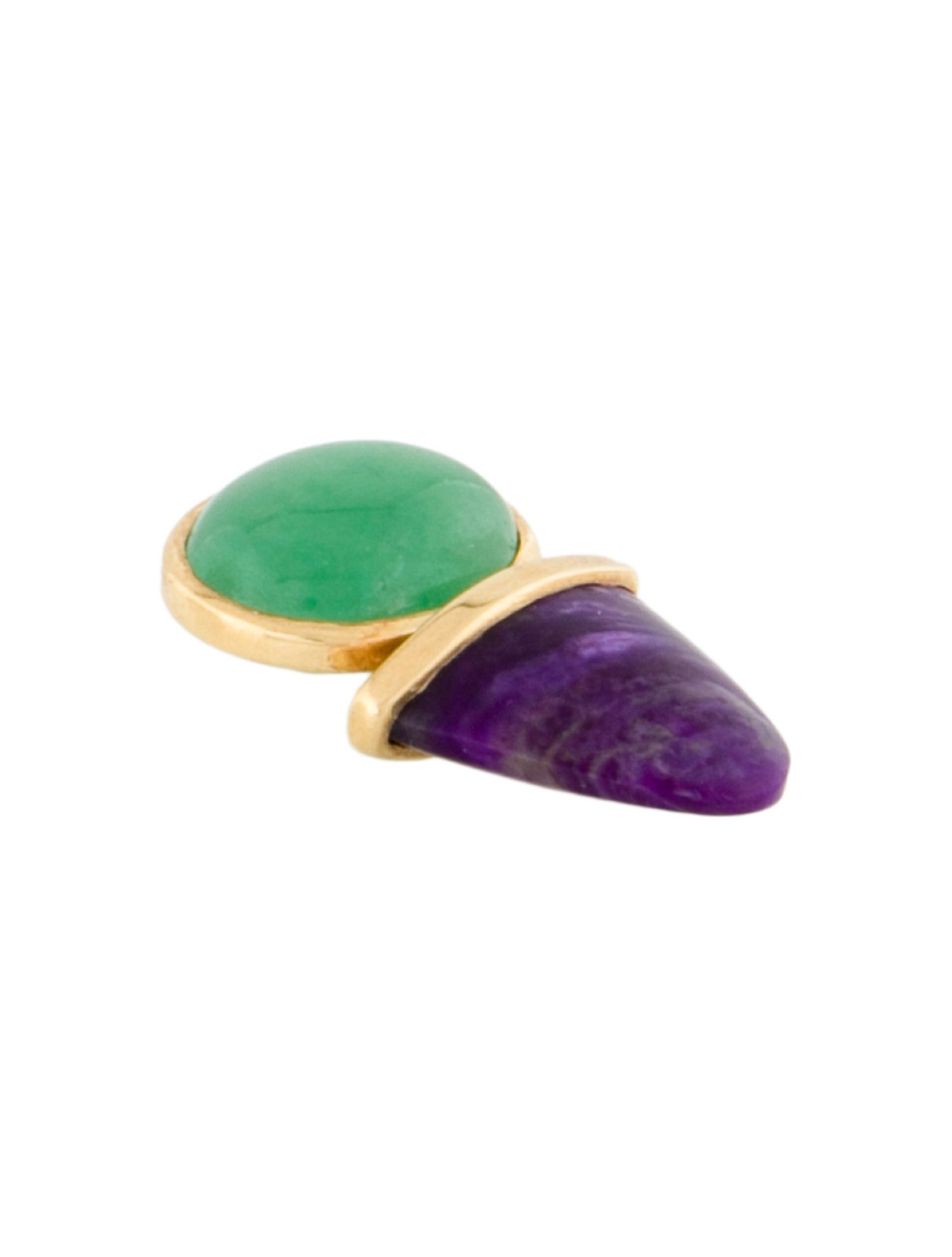 Pendant 18K Dyed Jadeite & Sugilite