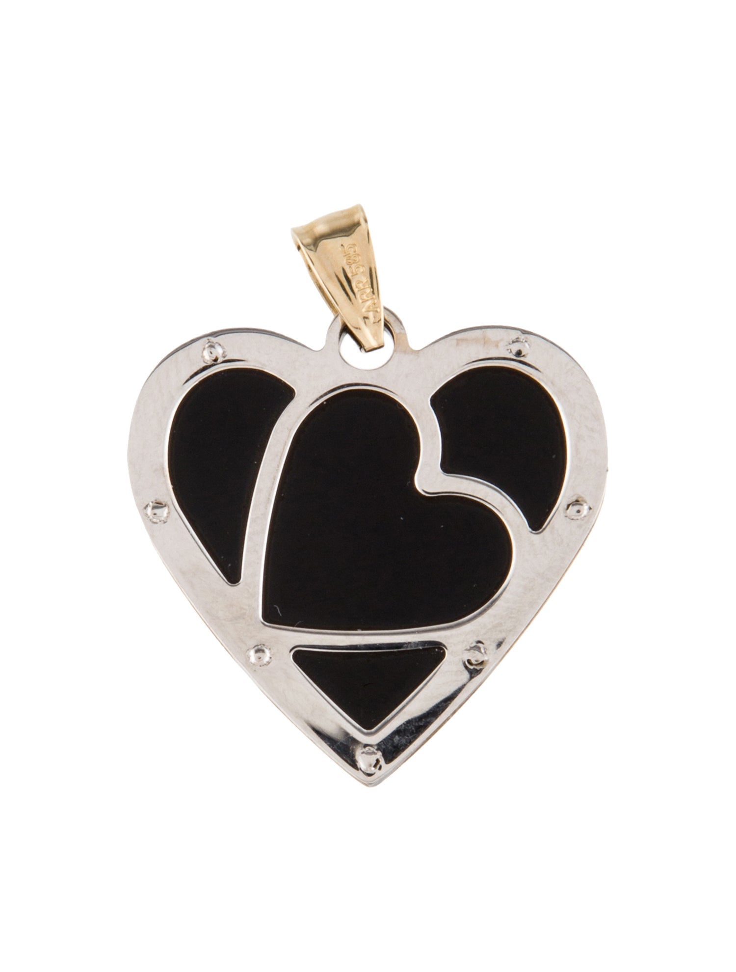 Pendant 14K Resin Heart Charm