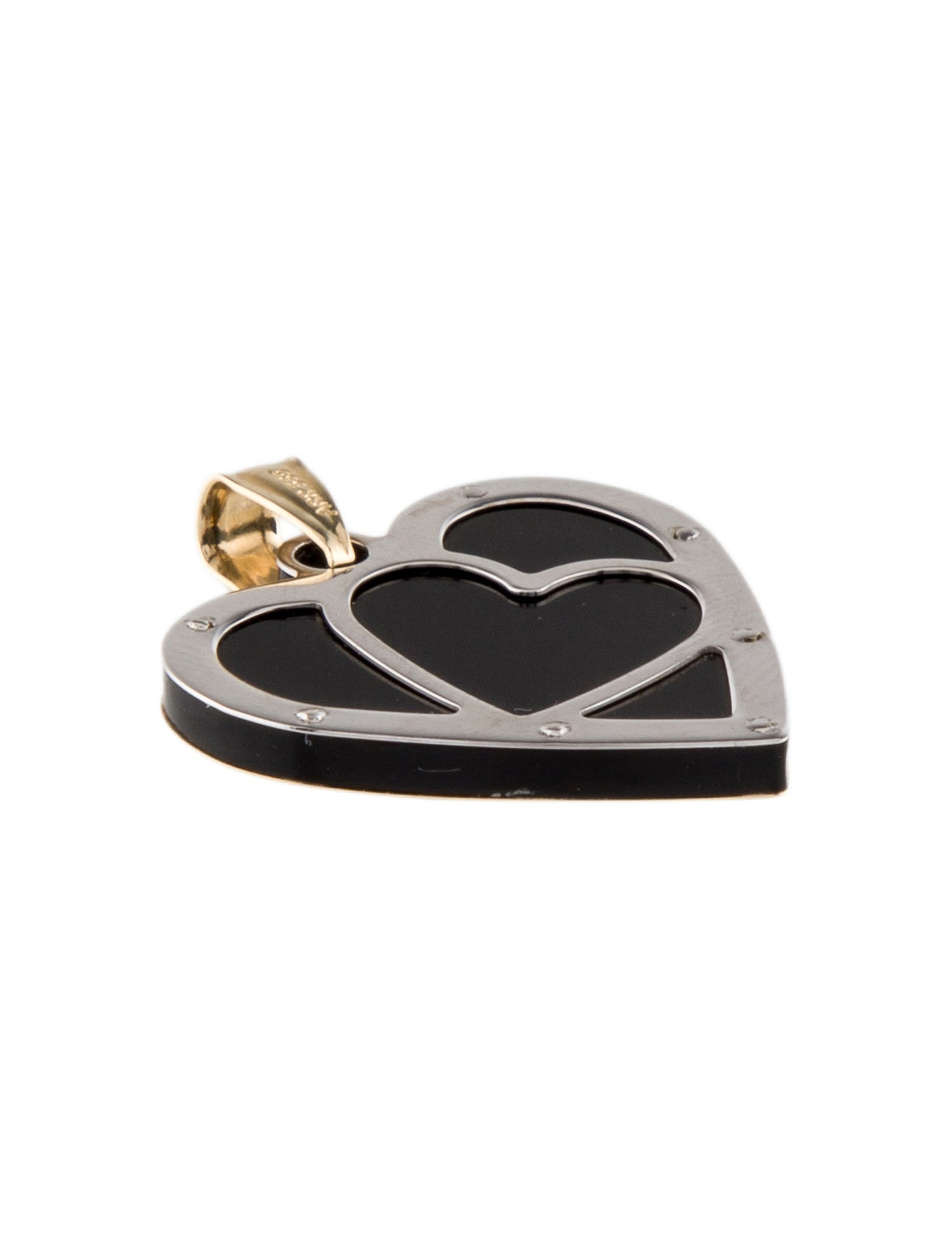 Pendant 14K Resin Heart Charm