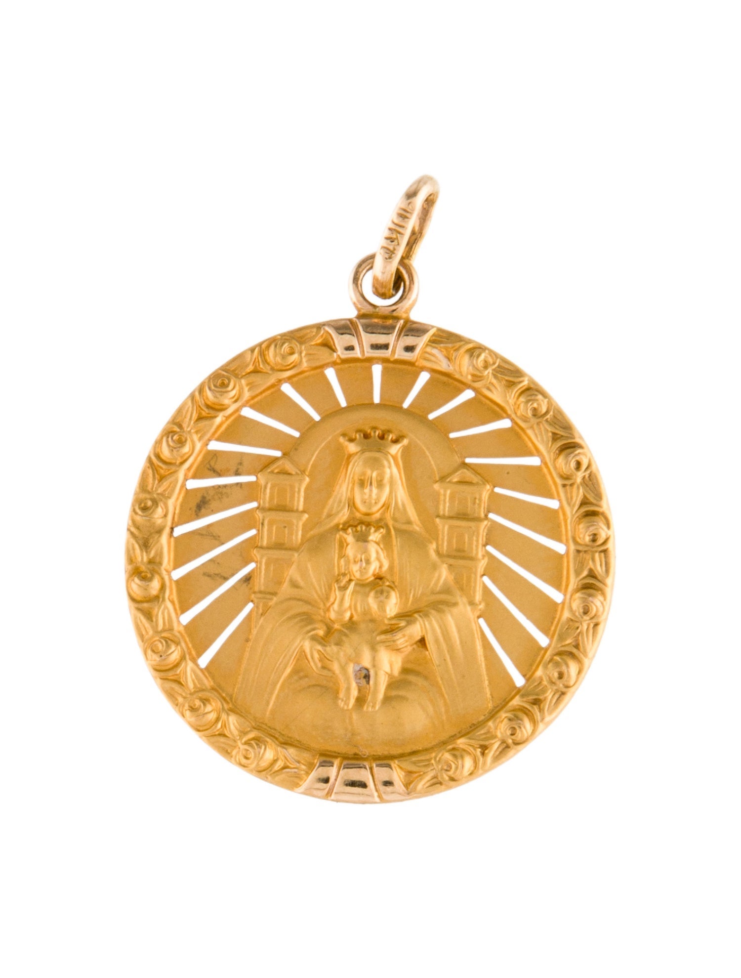 Pendant 10K Virgin Mary