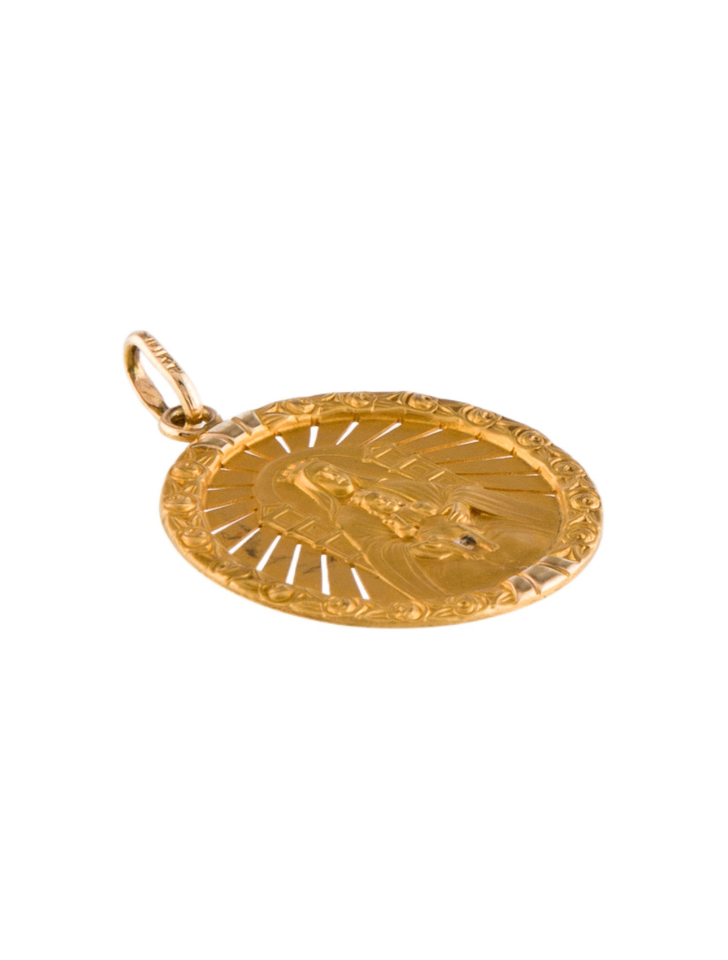 Pendant 10K Virgin Mary