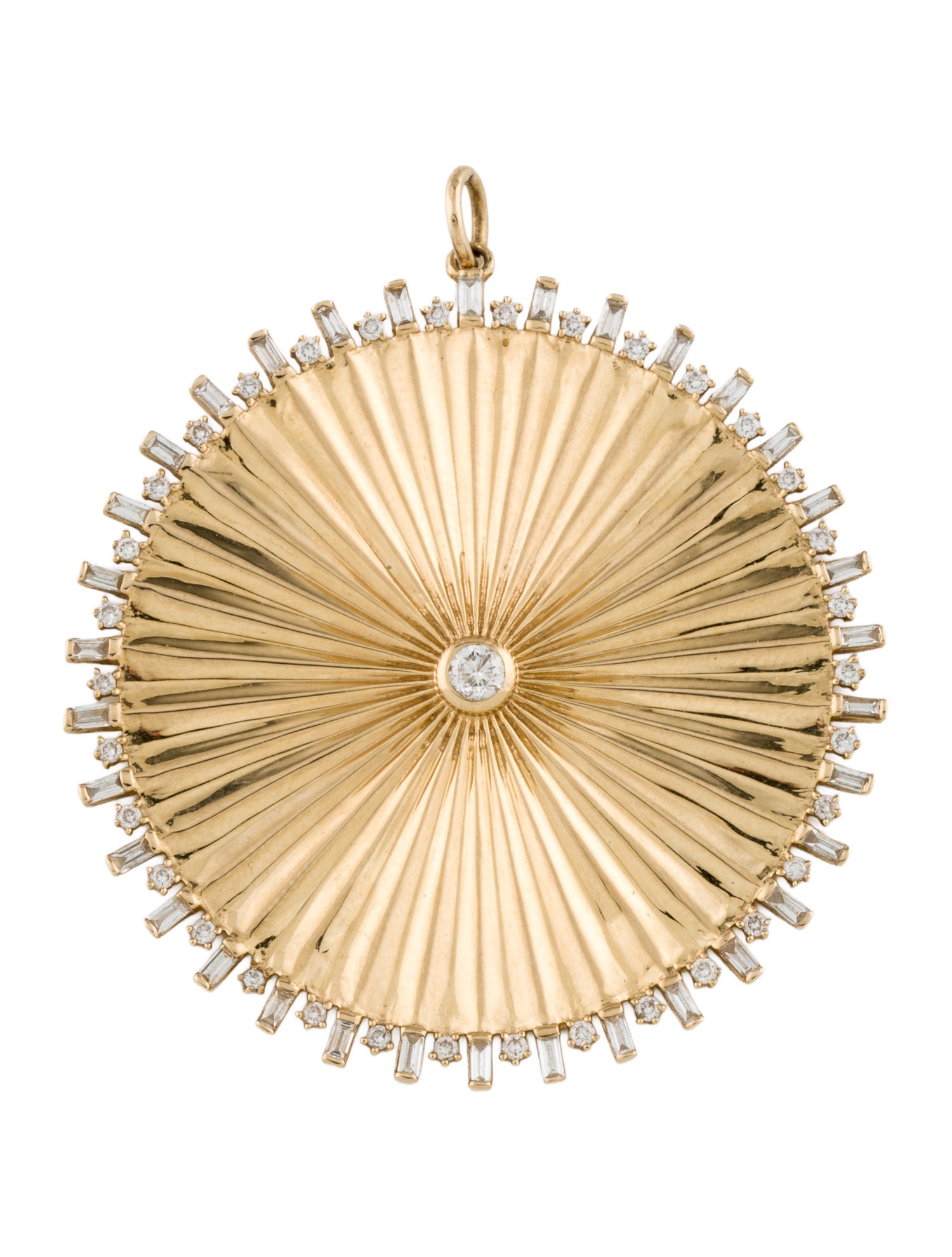 Pendant 14K Diamond Starburst