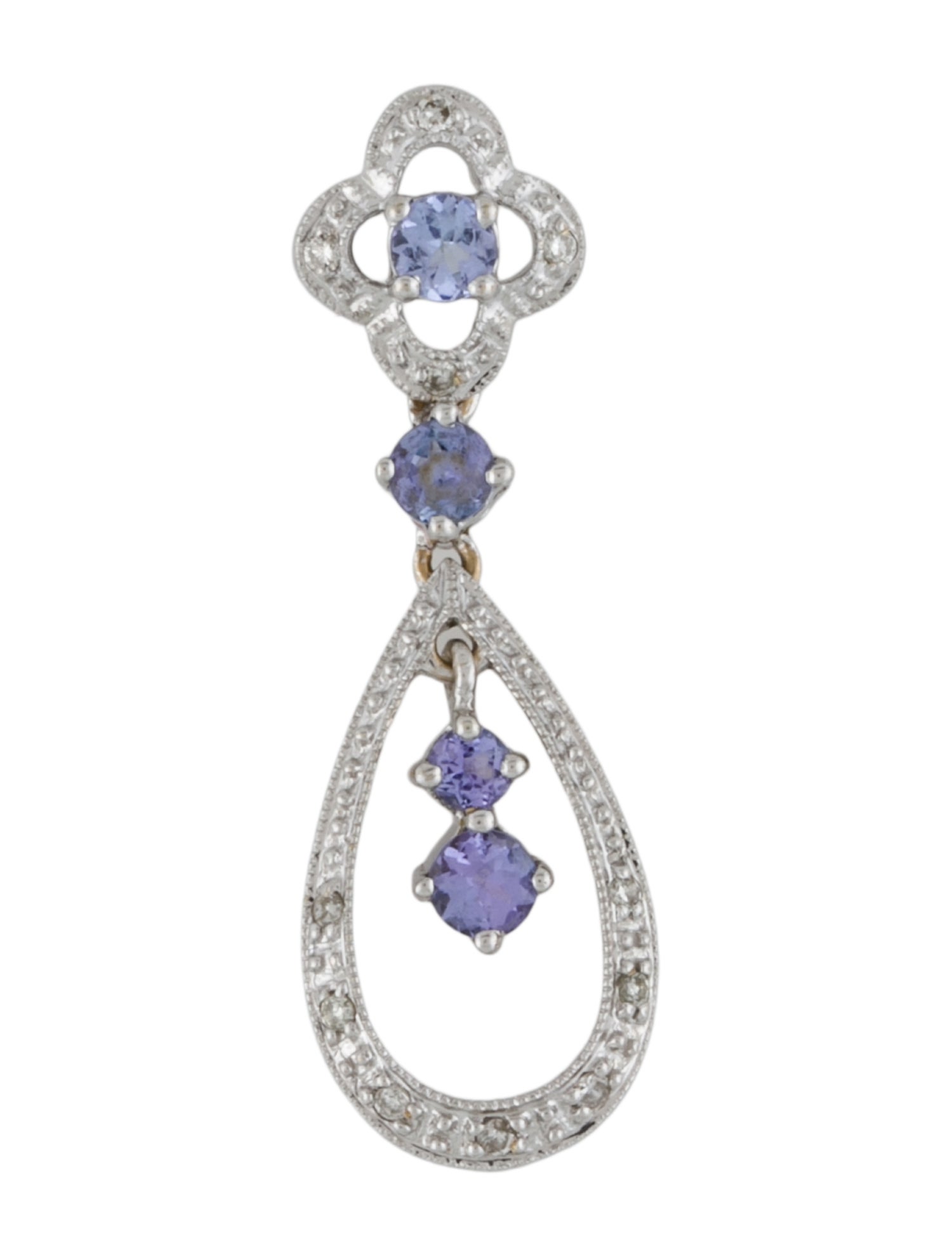 Pendant 18K Tanzanite & Diamond
