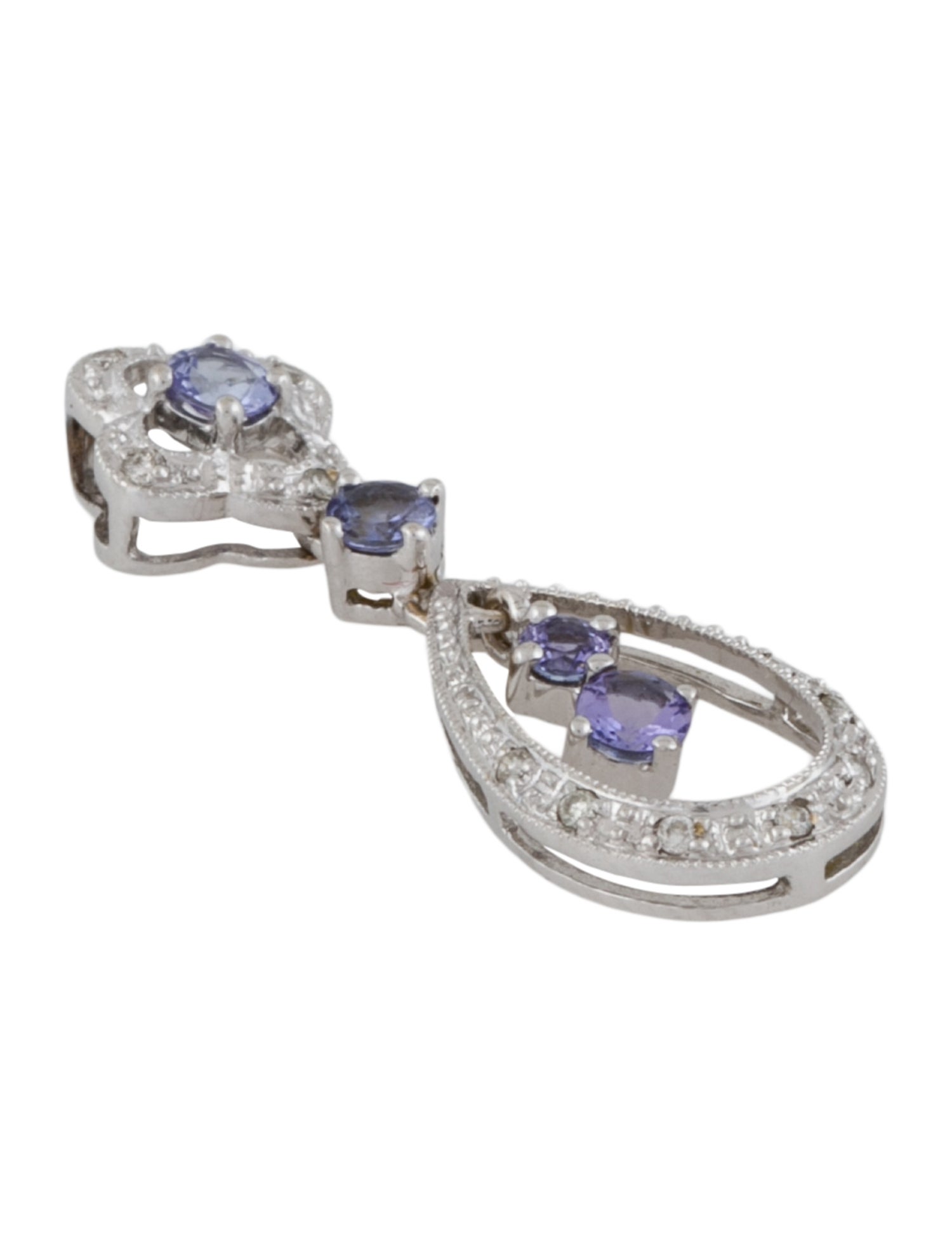 Pendant 18K Tanzanite & Diamond