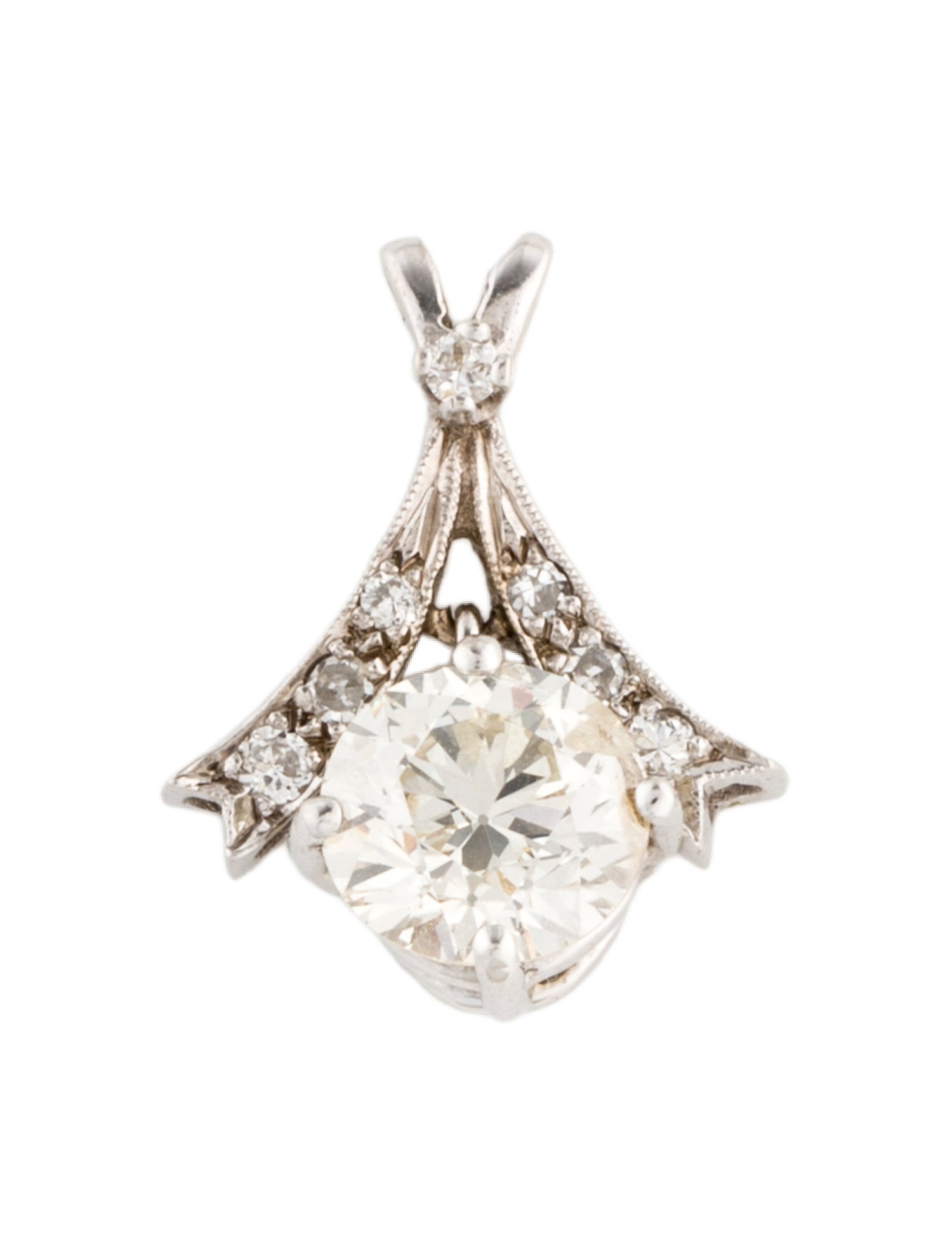 Pendant Platinum 1.67ct Diamond