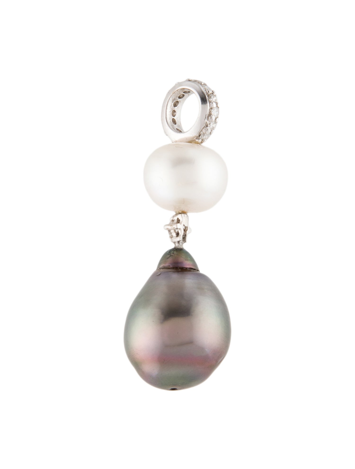 Pendant 18K Pearl & Diamond Enhancer