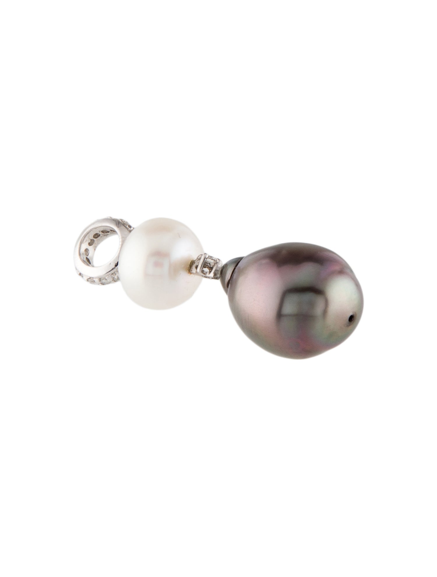 Pendant 18K Pearl & Diamond Enhancer