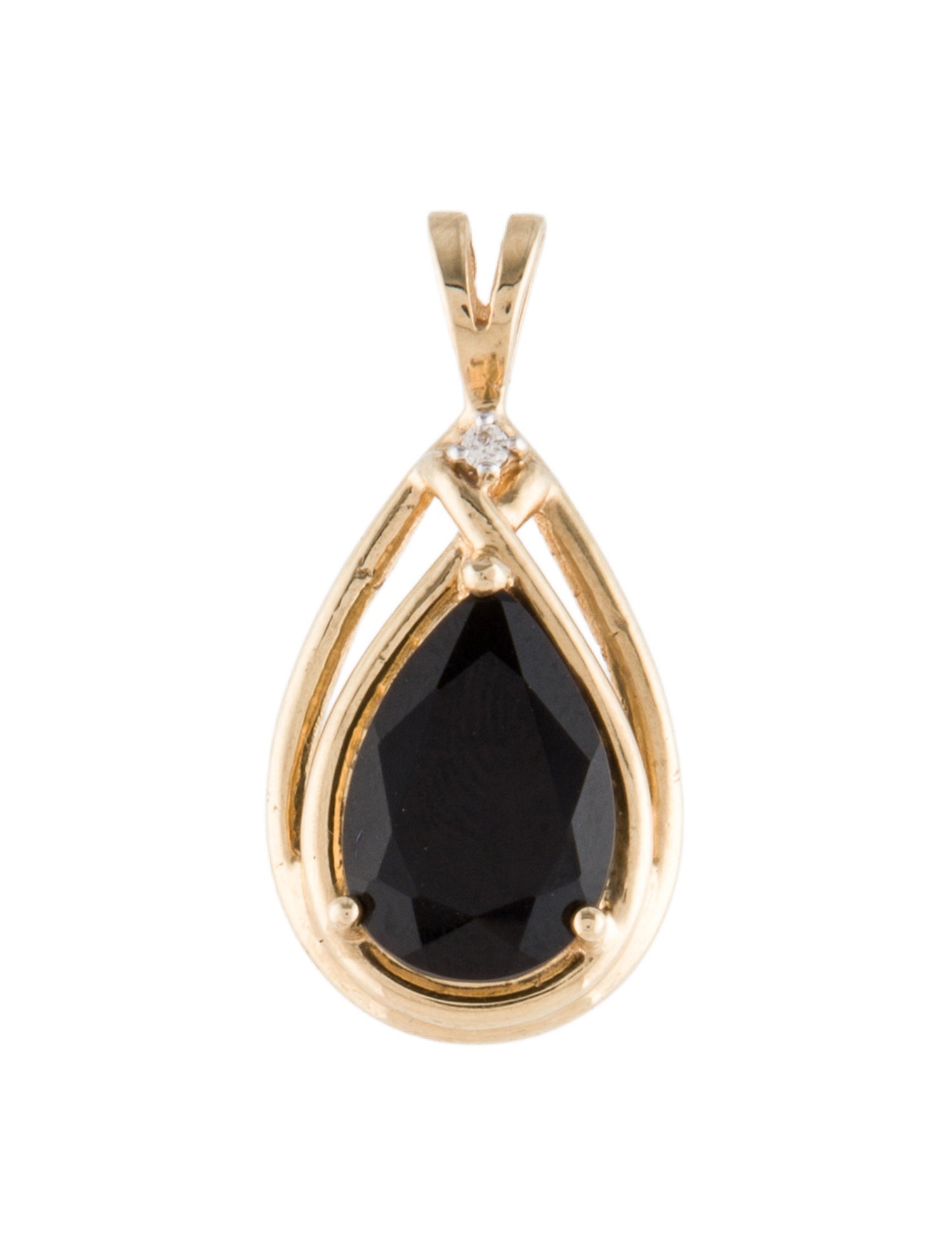Pendant 14K 2.03ctw Onyx & Diamond