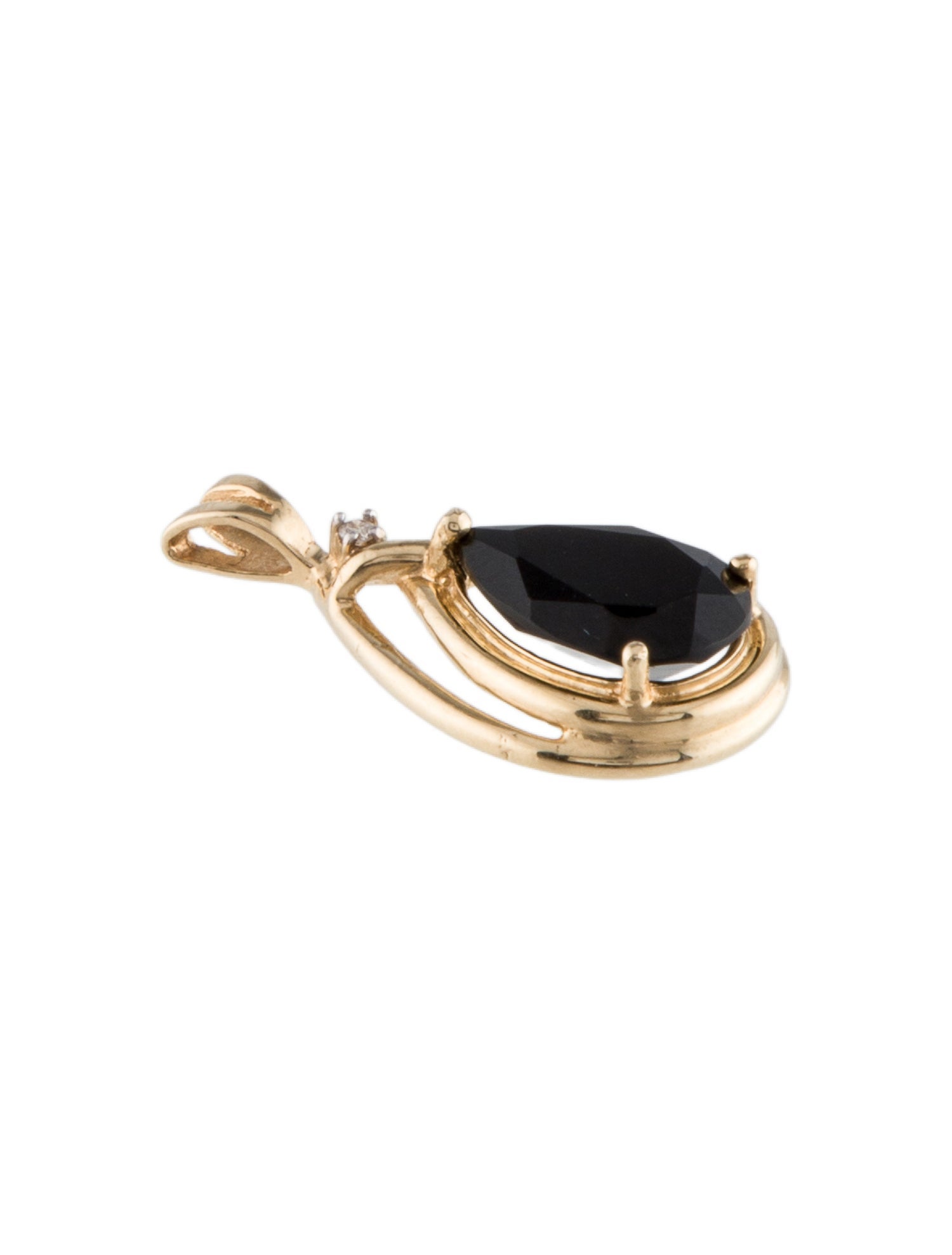 Pendant 14K 2.03ctw Onyx & Diamond