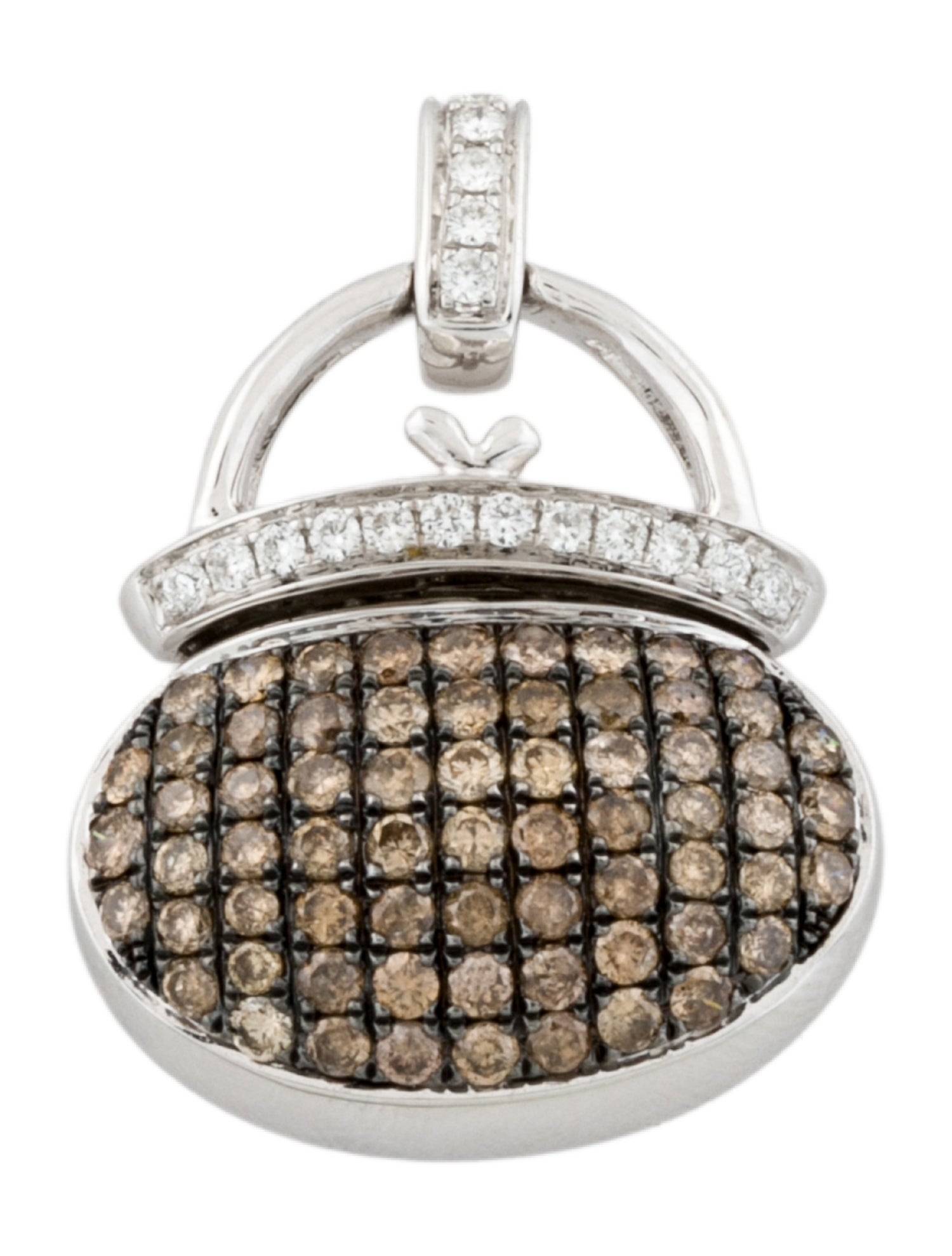 Pendant 18K Diamond Pouch Locket