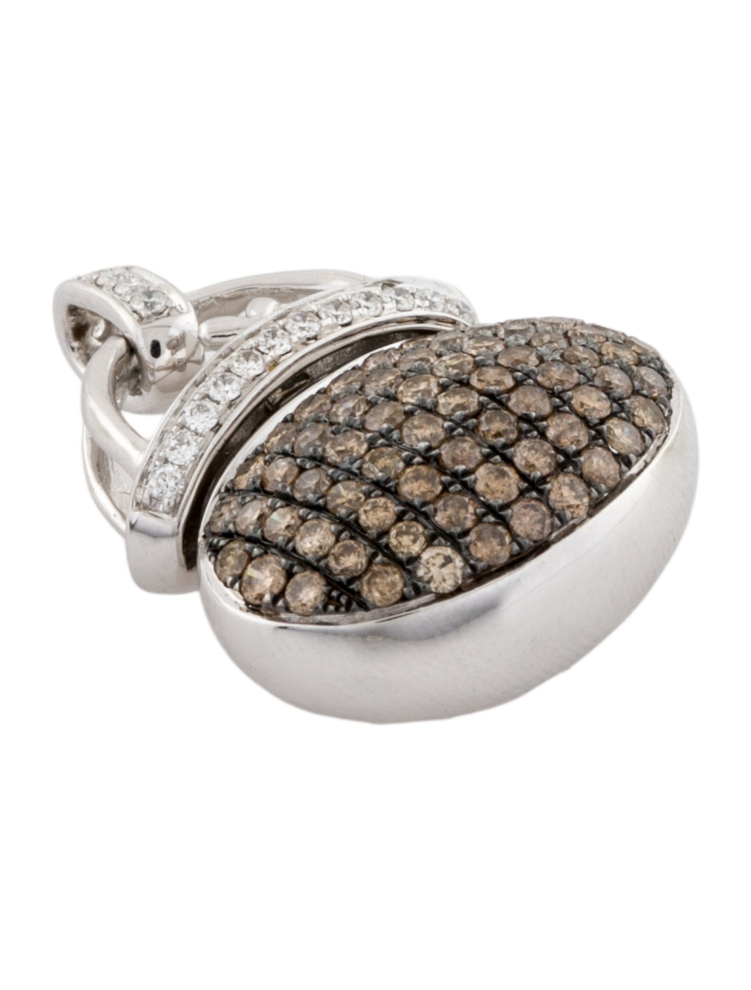 Pendant 18K Diamond Pouch Locket