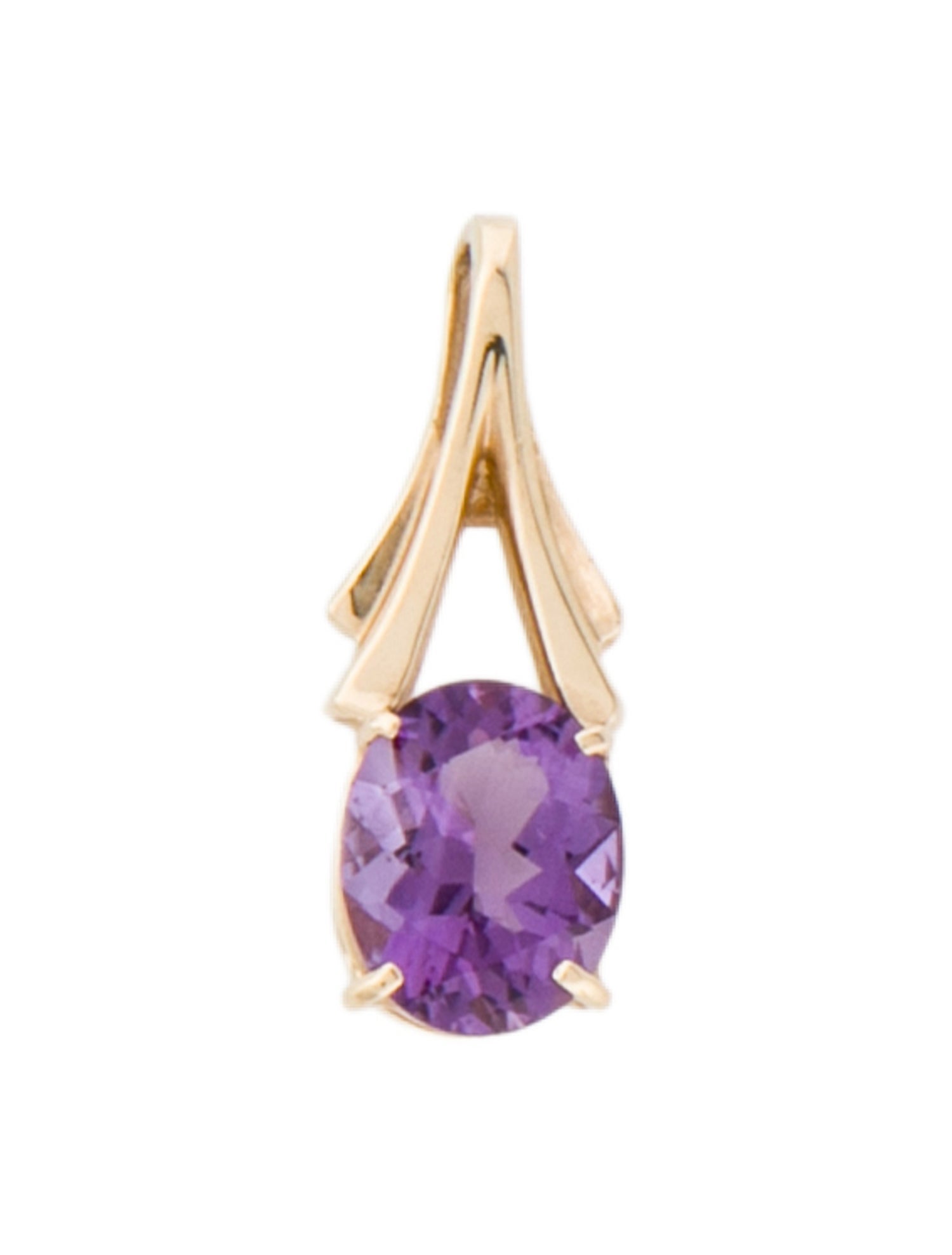 Pendant 14K 2.34ct Amethyst