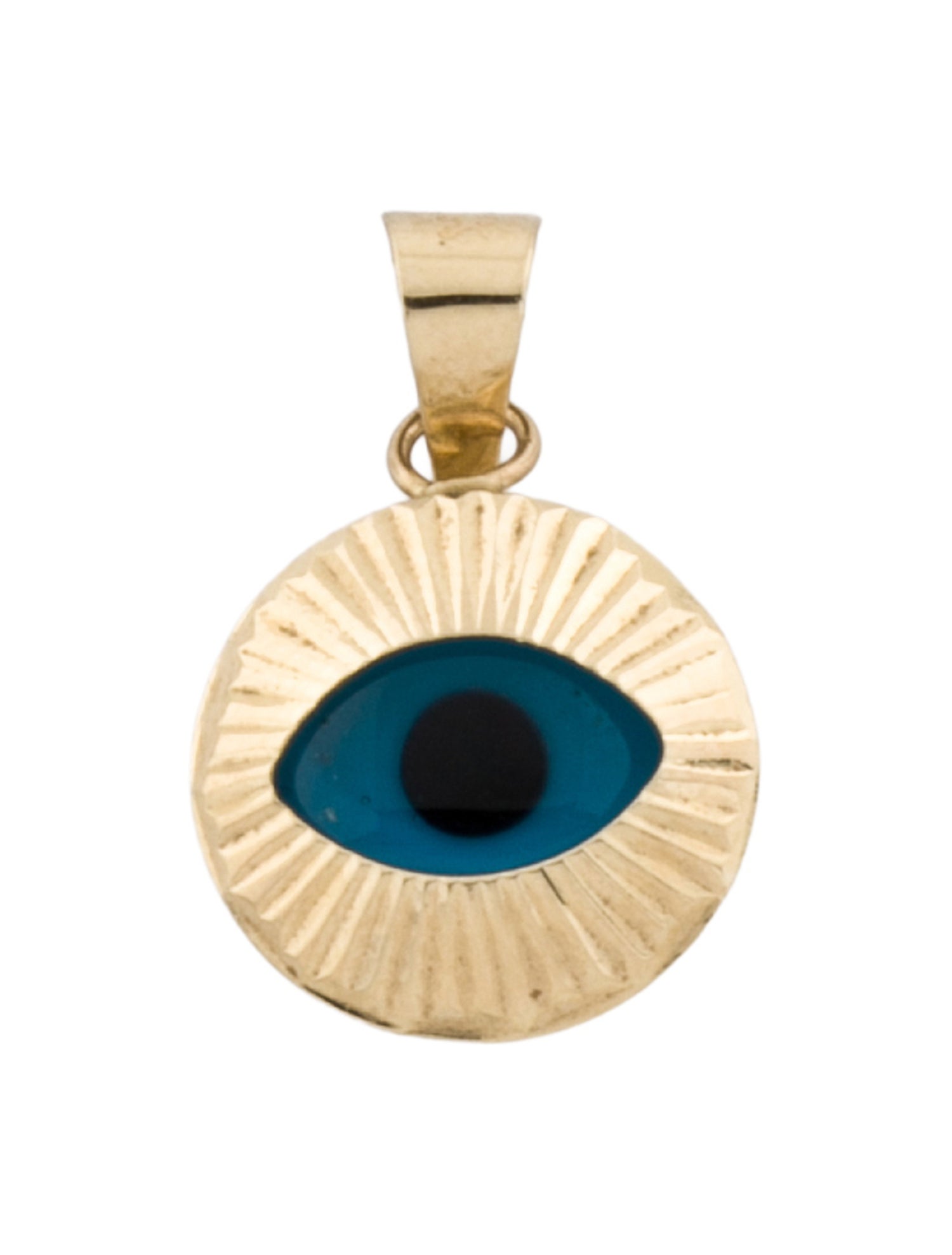Pendant 14K Glass Evil Eye