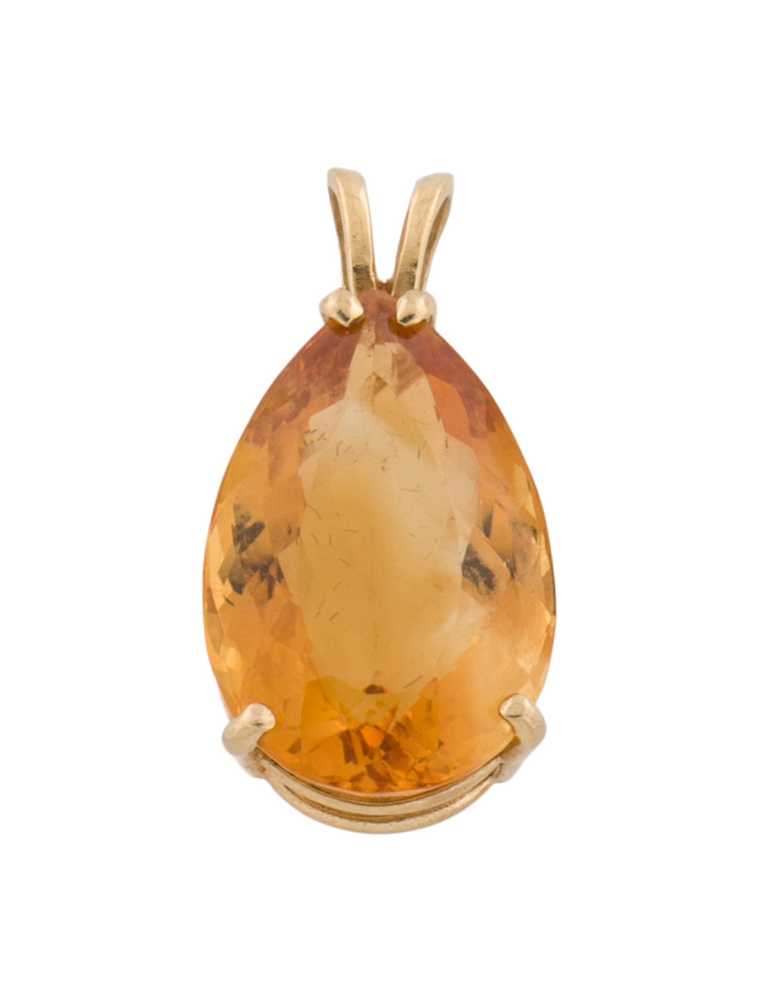 Pendant 14K 14.96ct Citrine