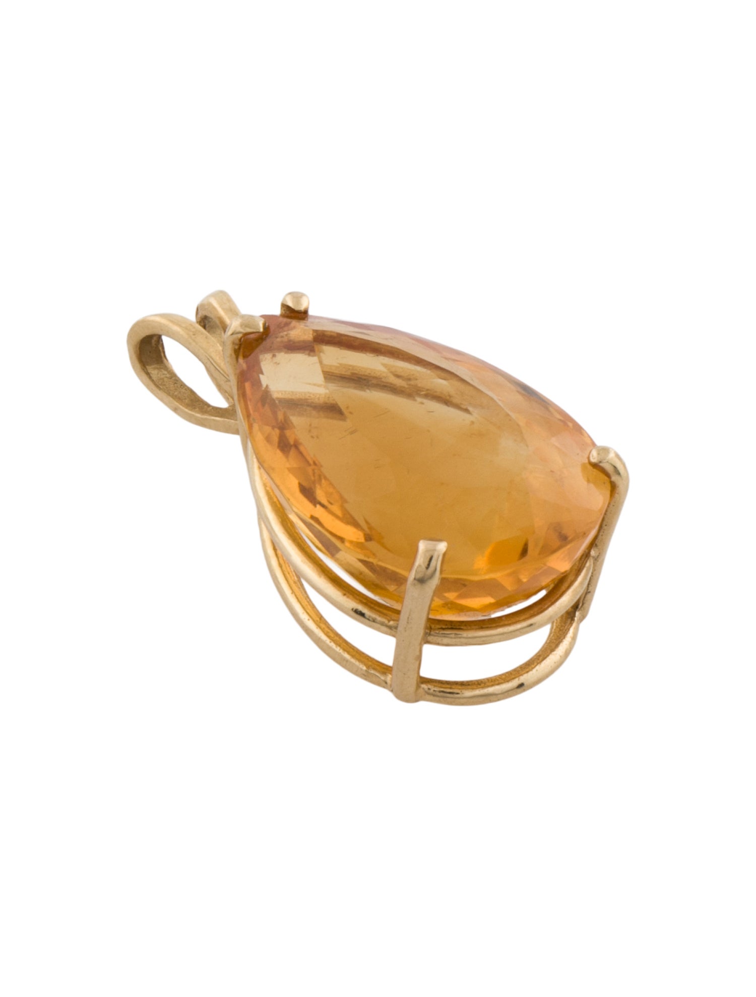 Pendant 14K 14.96ct Citrine