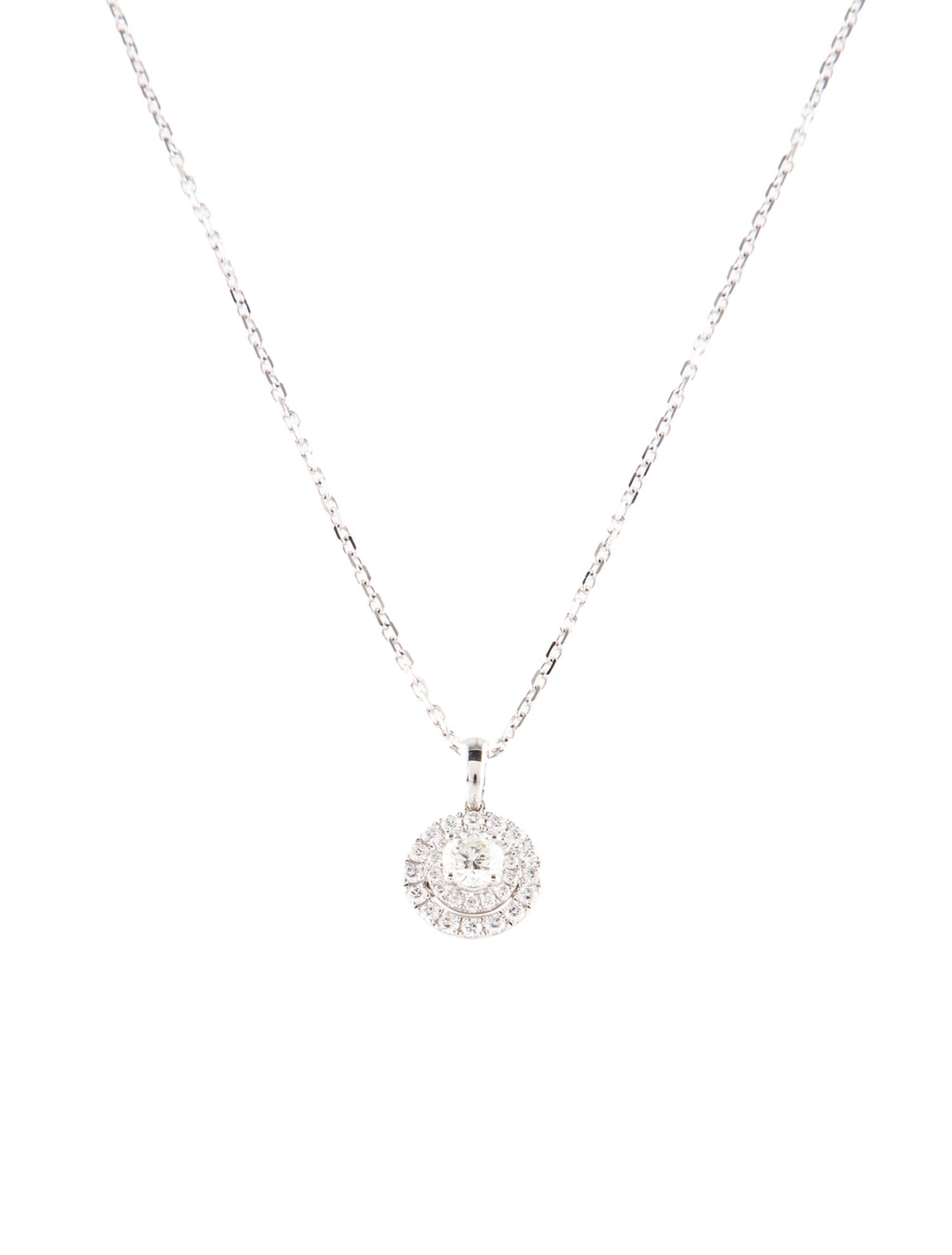 Pendant 14K Diamond Circle Pendant Necklace