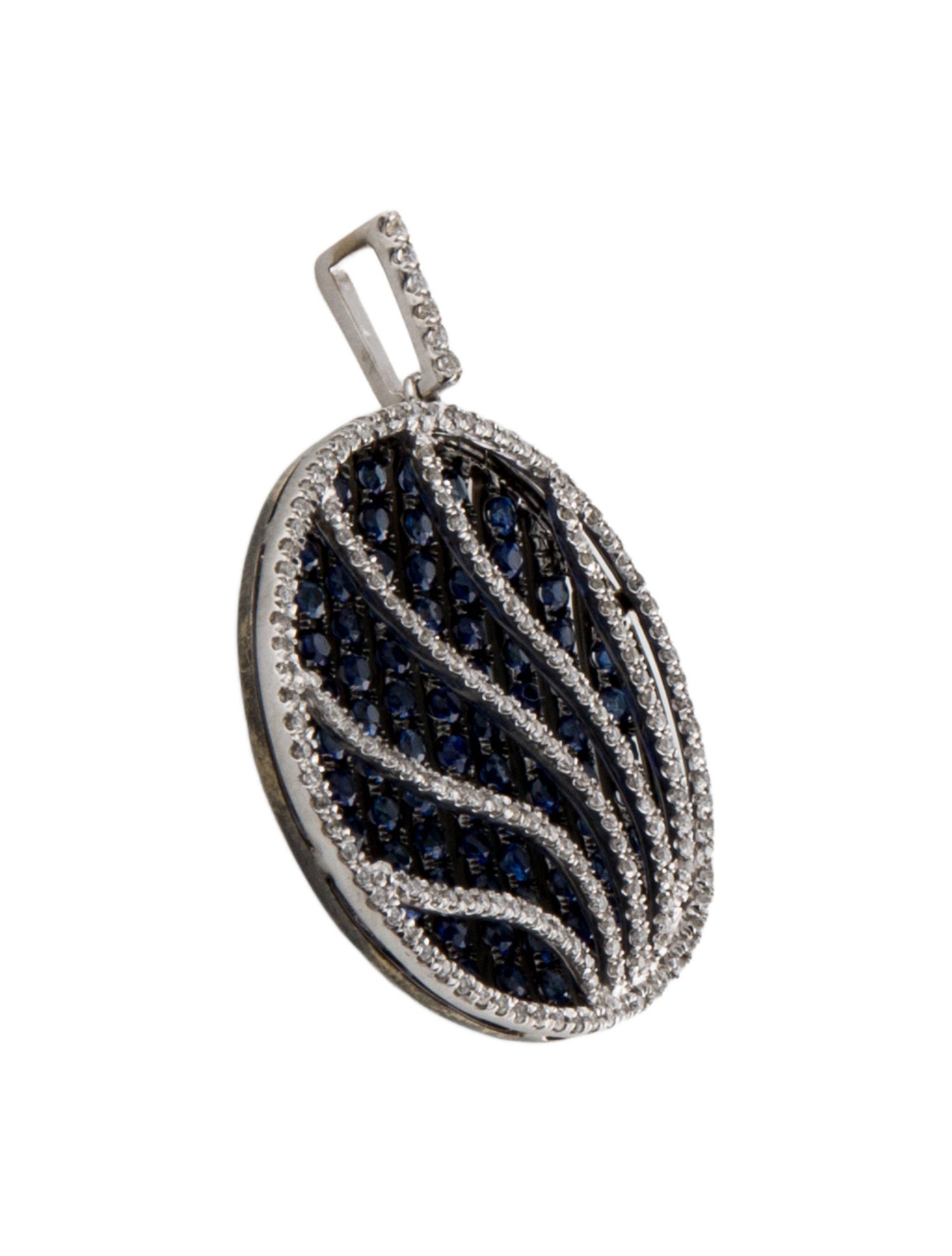 Pendant 14K Sapphire & Diamond