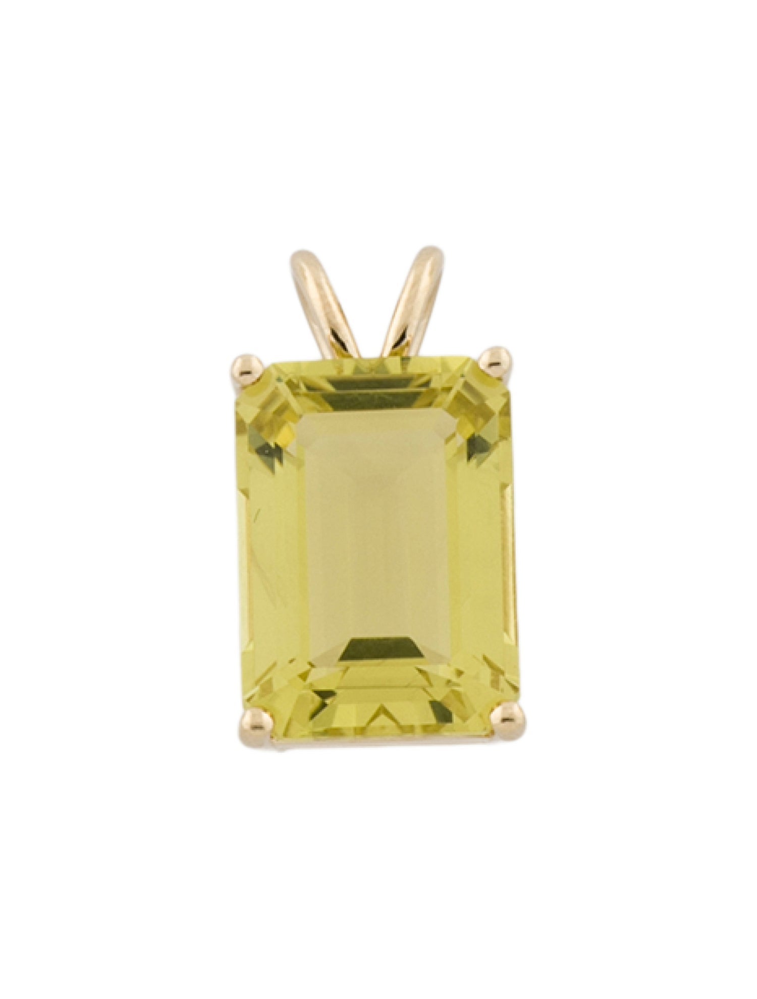 Pendant 14K Quartz Necklace