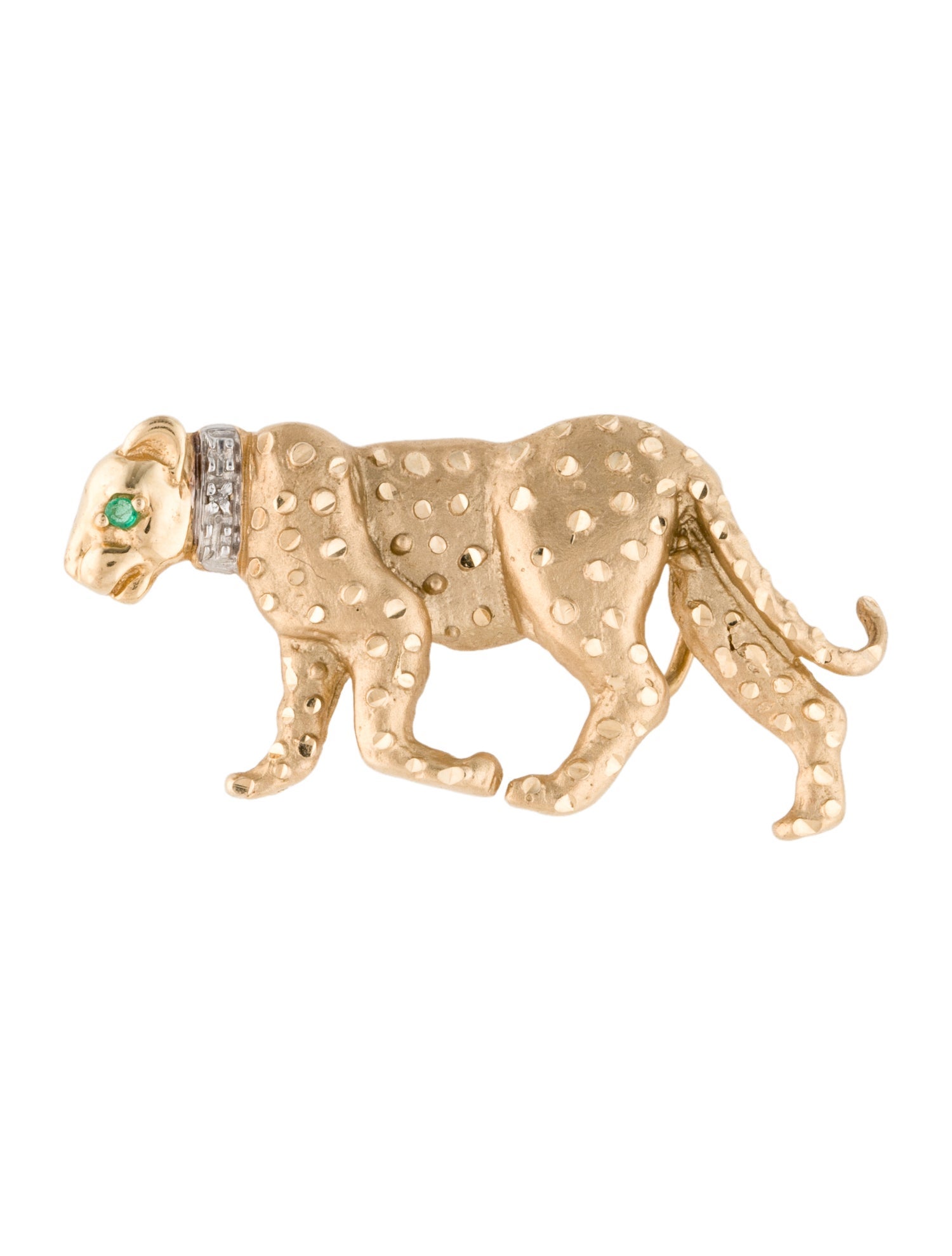 Pendant 14K Emerald Panther