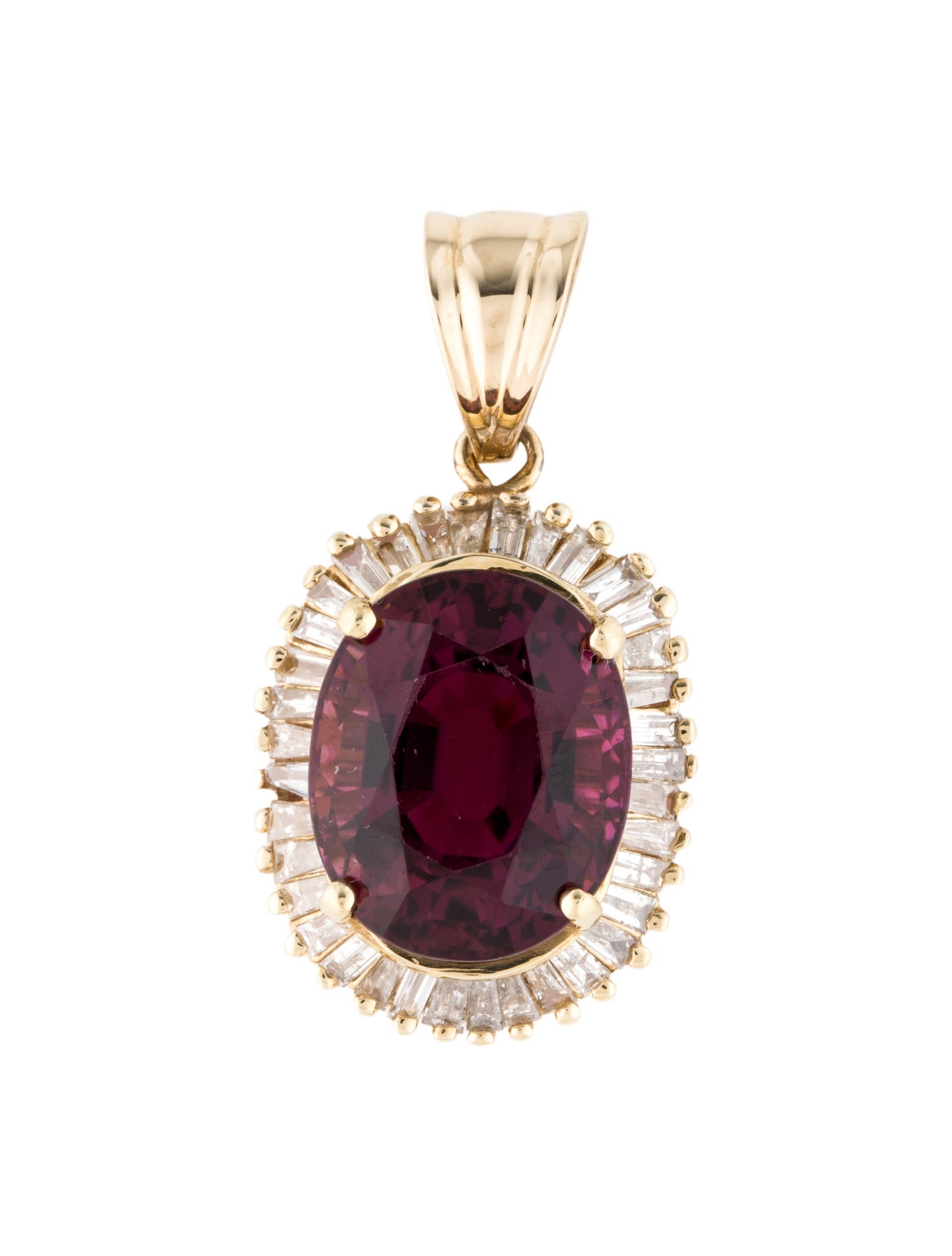 Pendant 14K 13.08ctw Tourmaline & Diamond