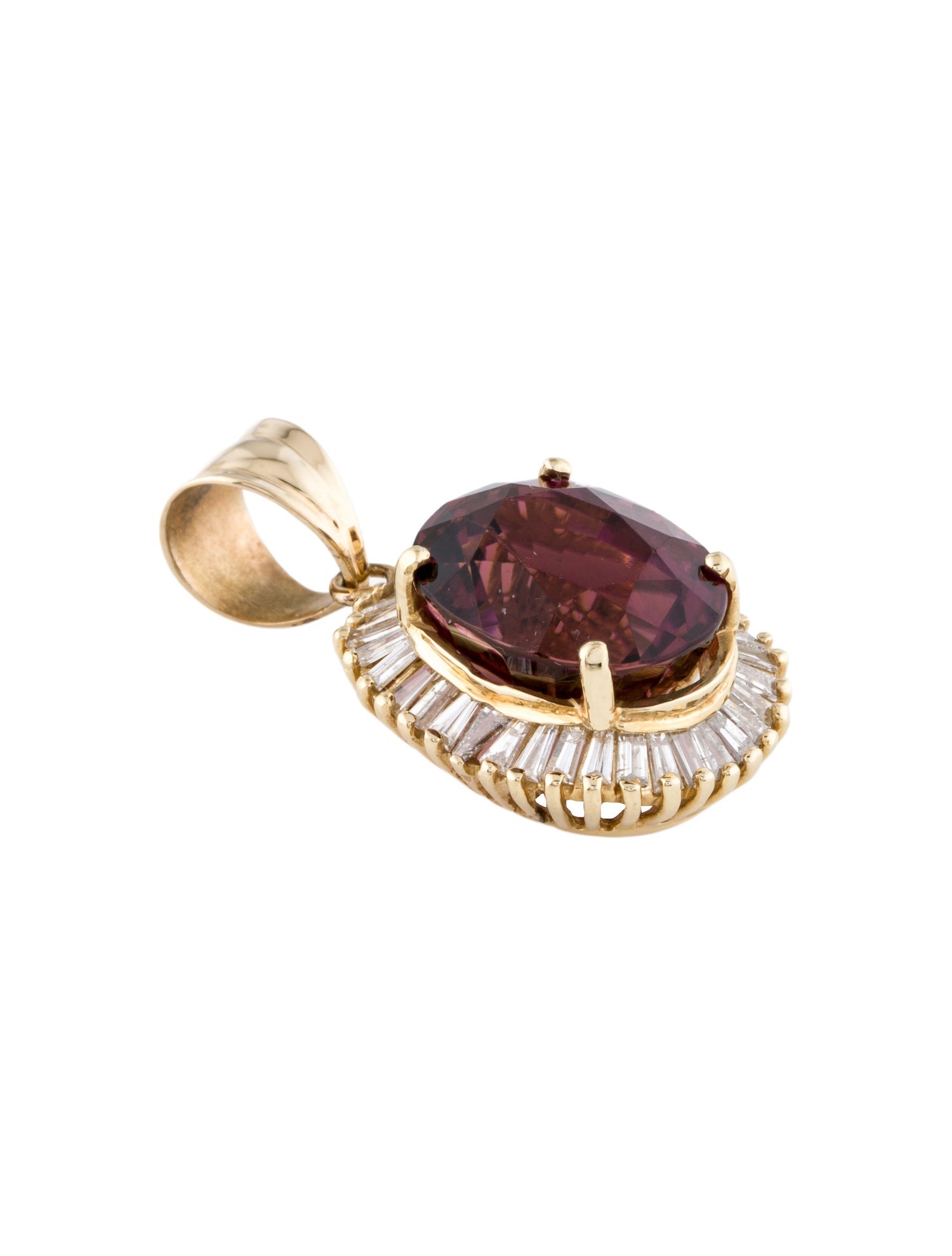 Pendant 14K 13.08ctw Tourmaline & Diamond
