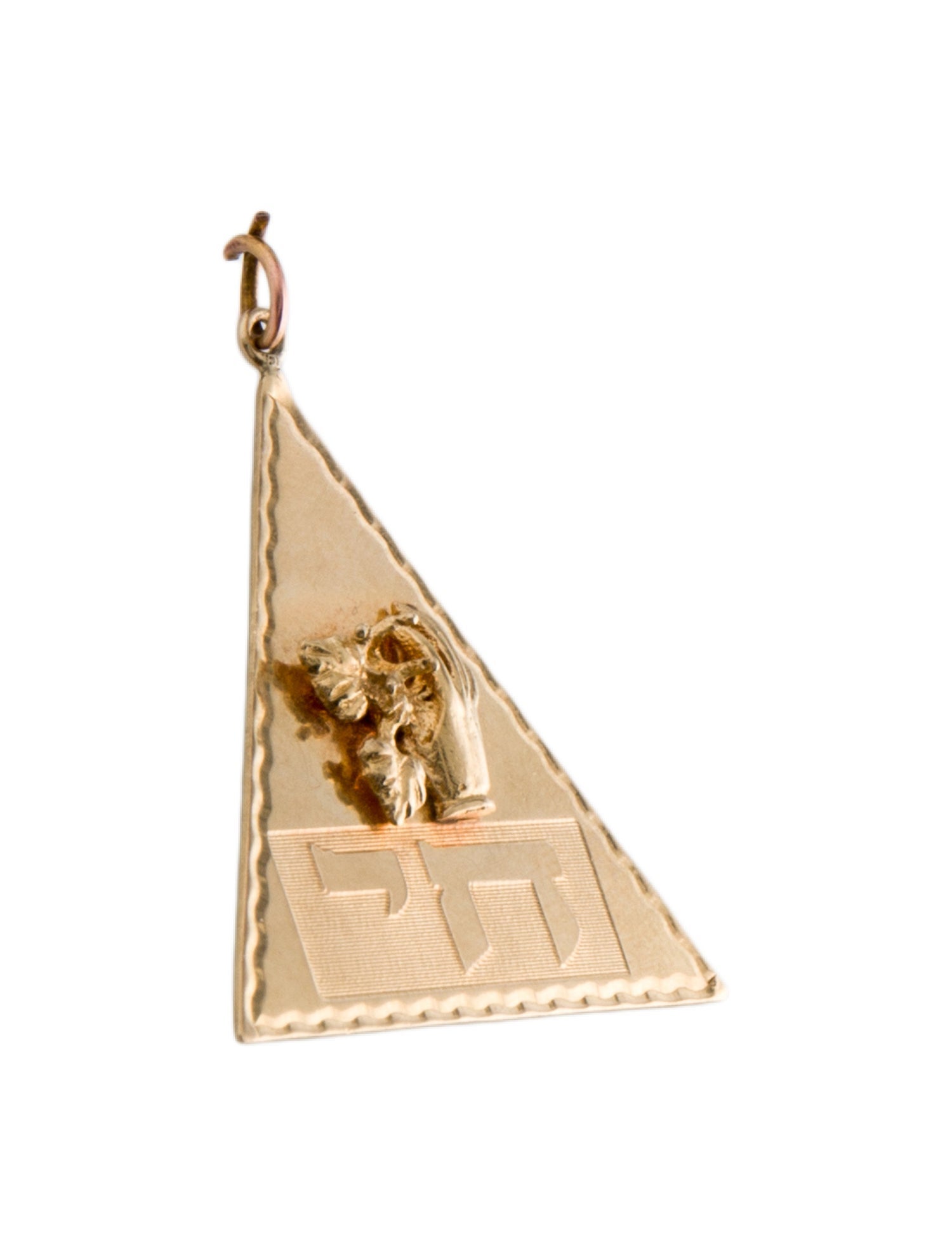 Pendant 14K Triangular Necklace