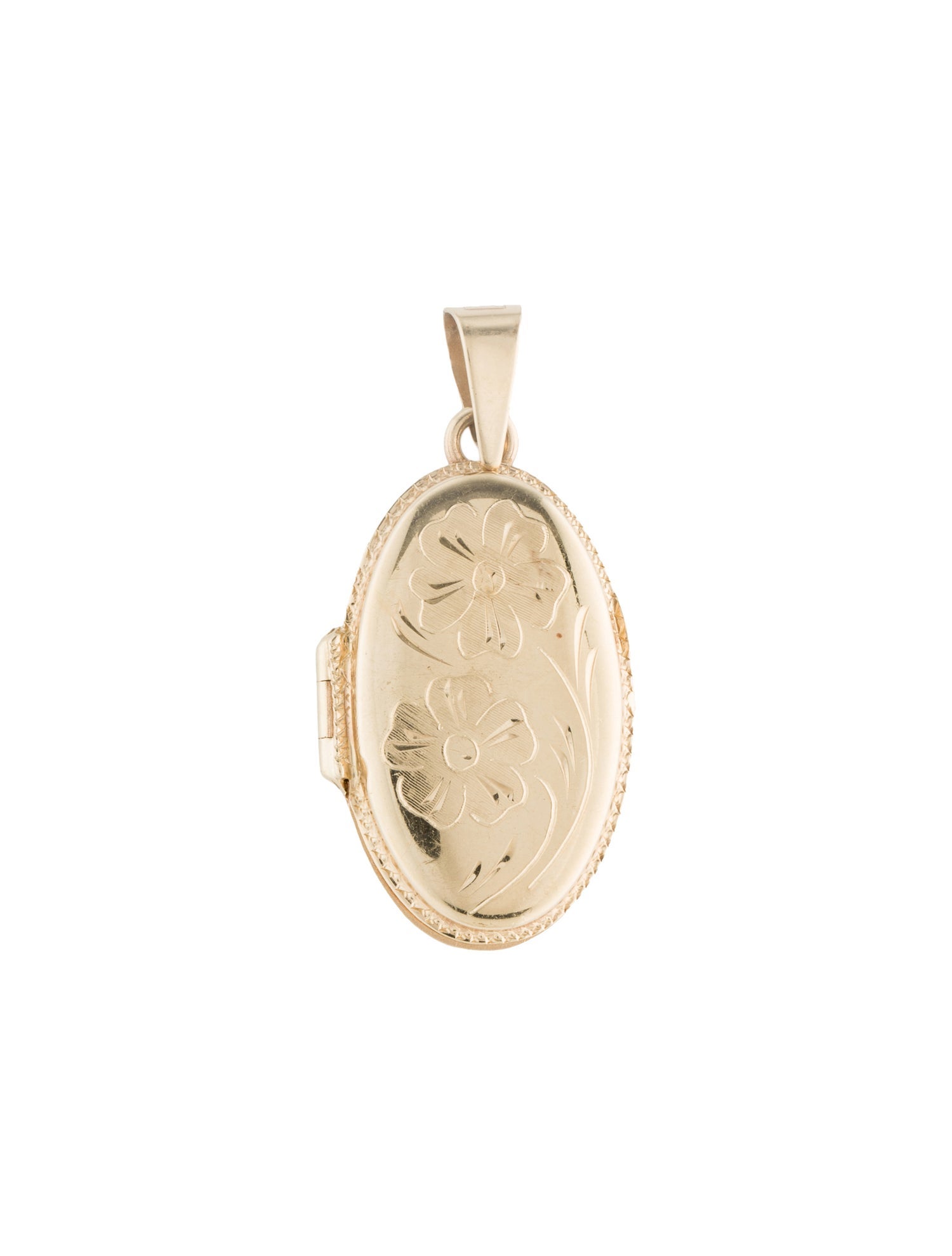 Pendant 14K Engraved Locket