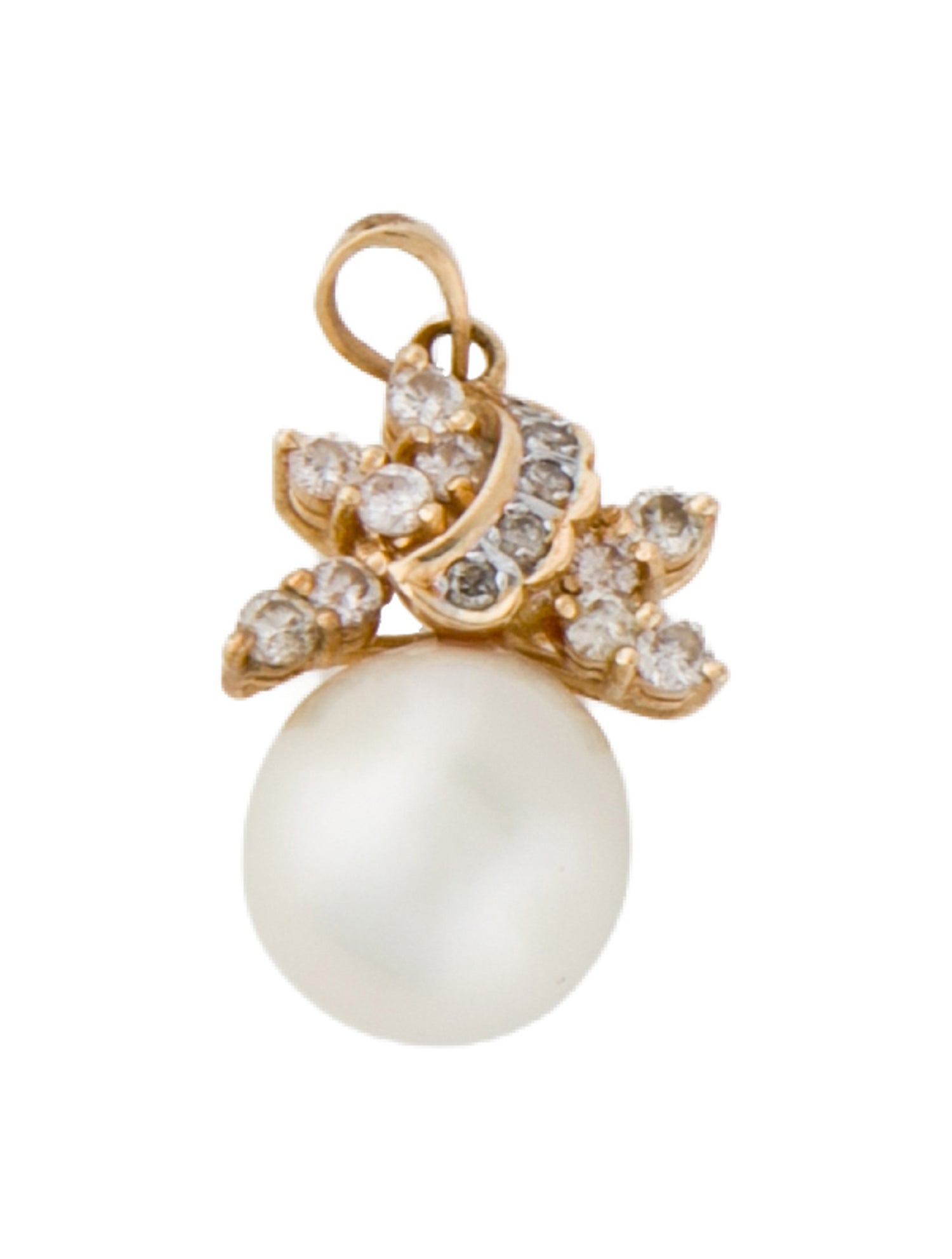 Pendant 14K Pearl & Diamond