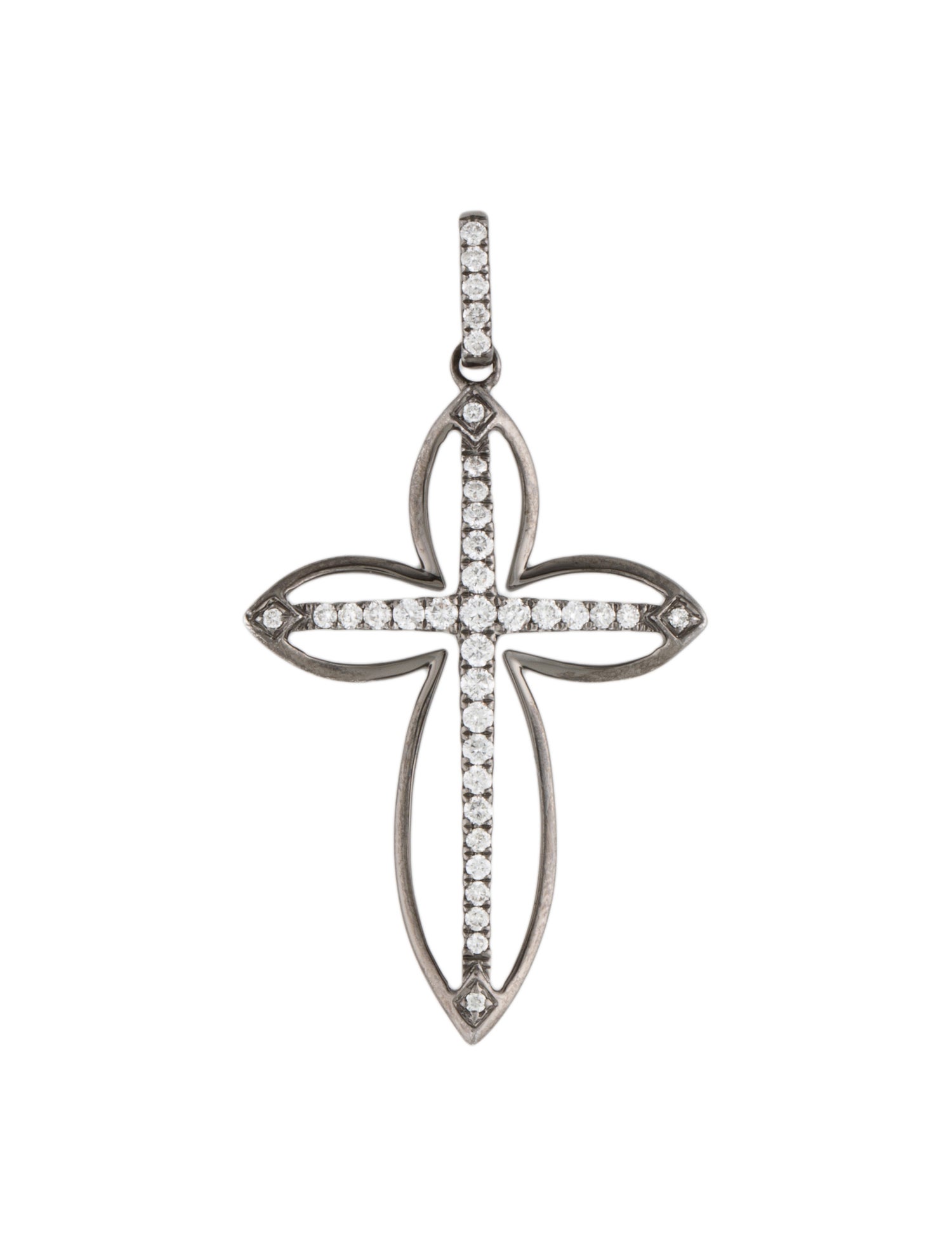 Pendant 14K Diamond Cross Pendant