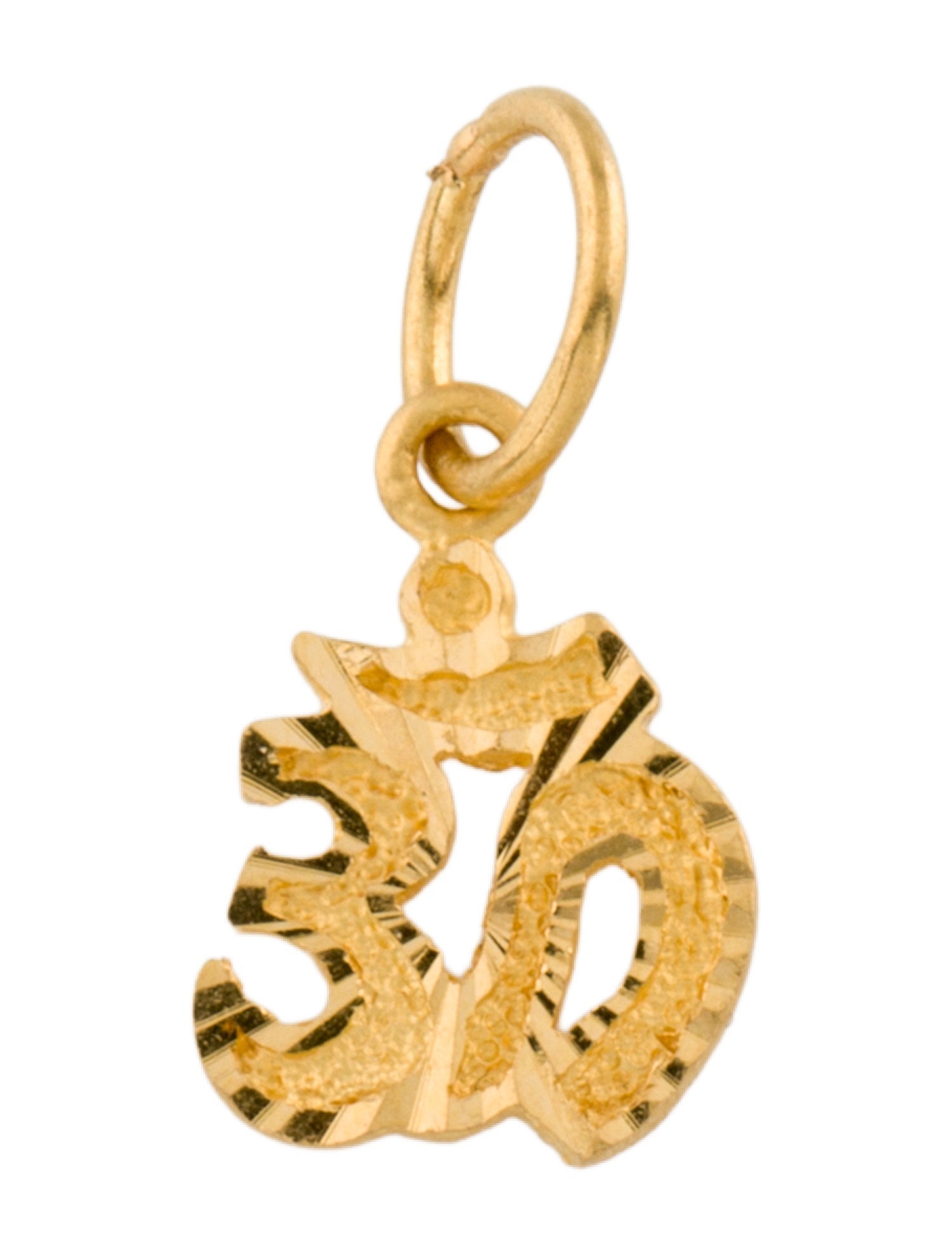 Pendant 22K '30' Number
