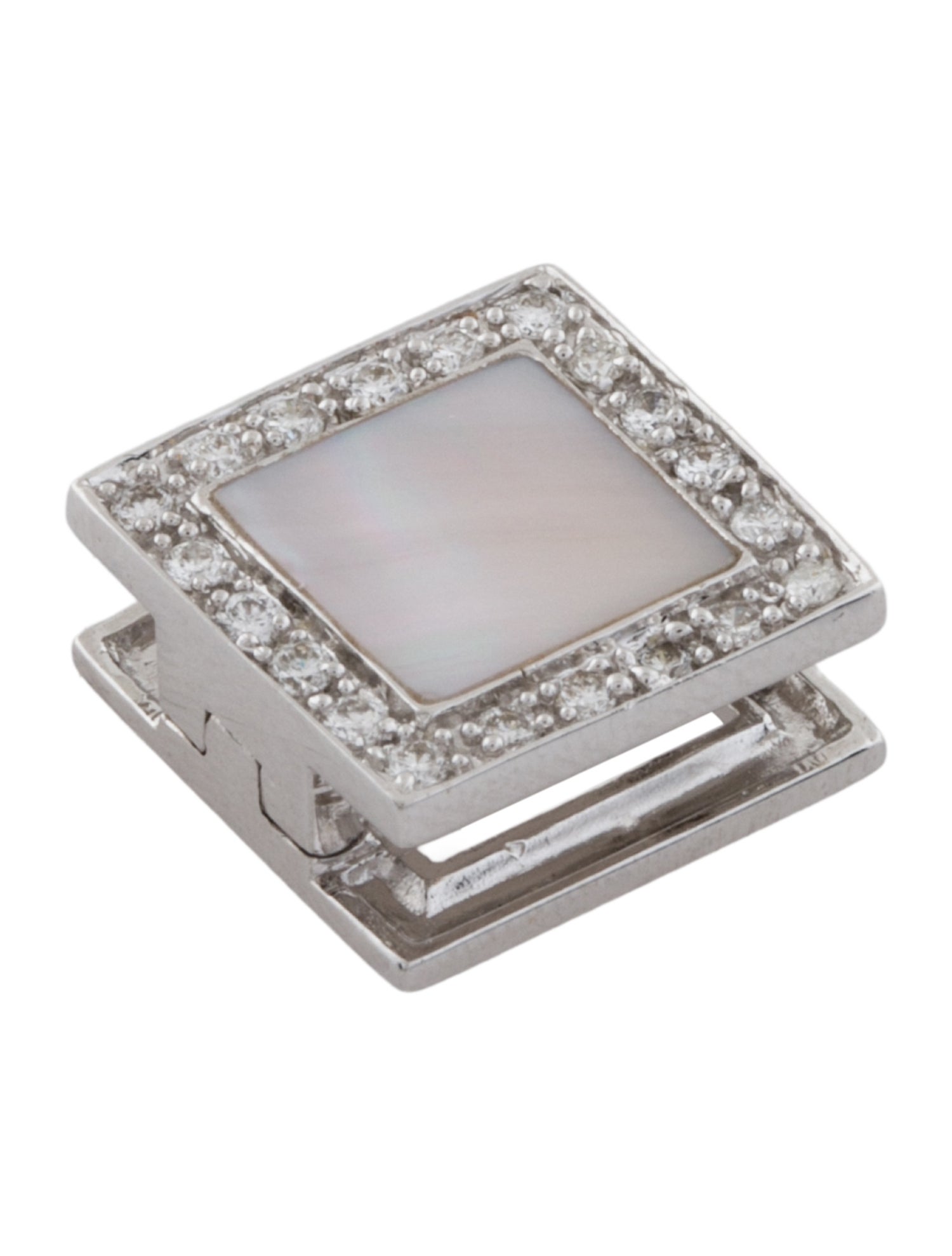 Pendant 18K Mother of Pearl & Diamonds