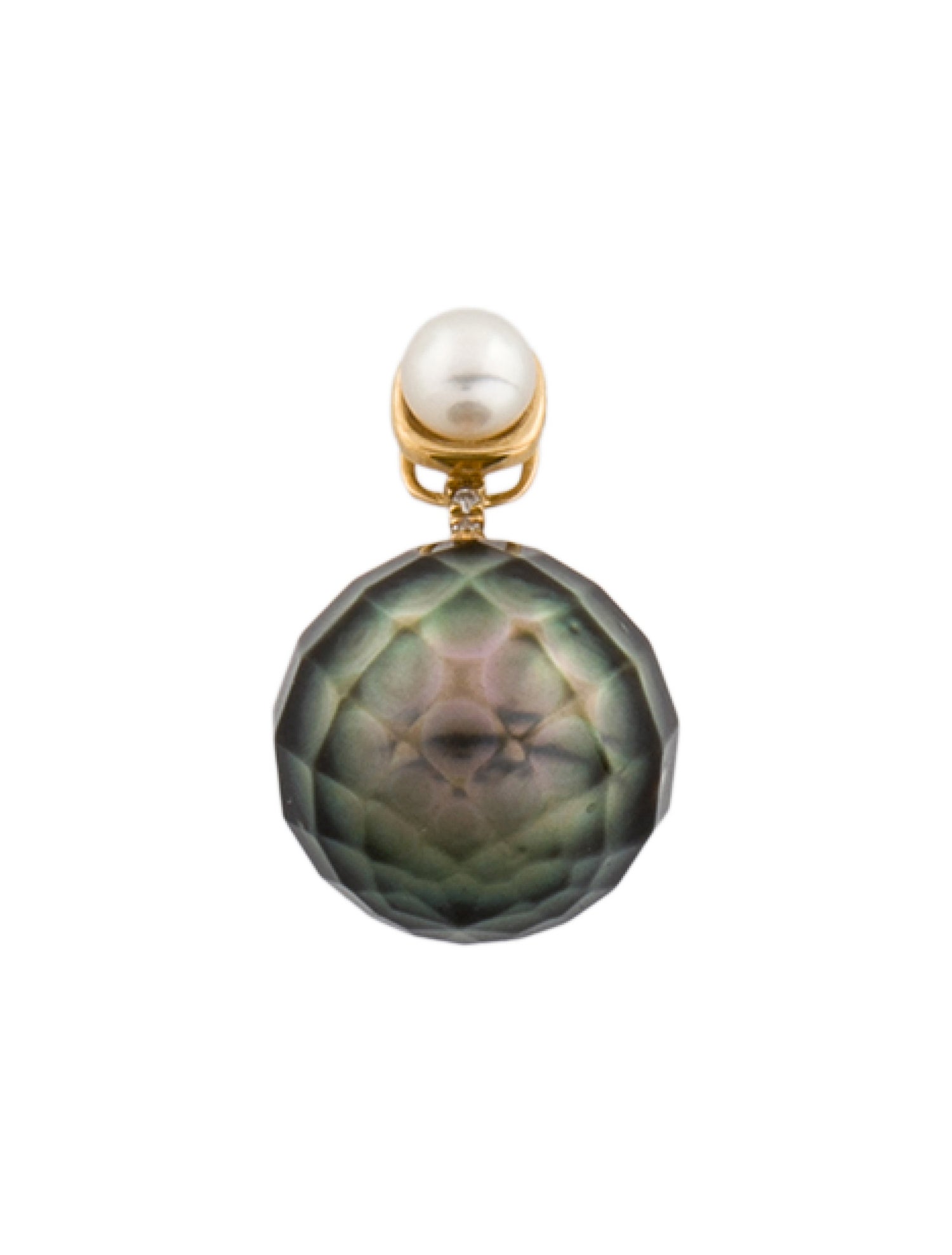 Pendant 18K Pearl & Diamond