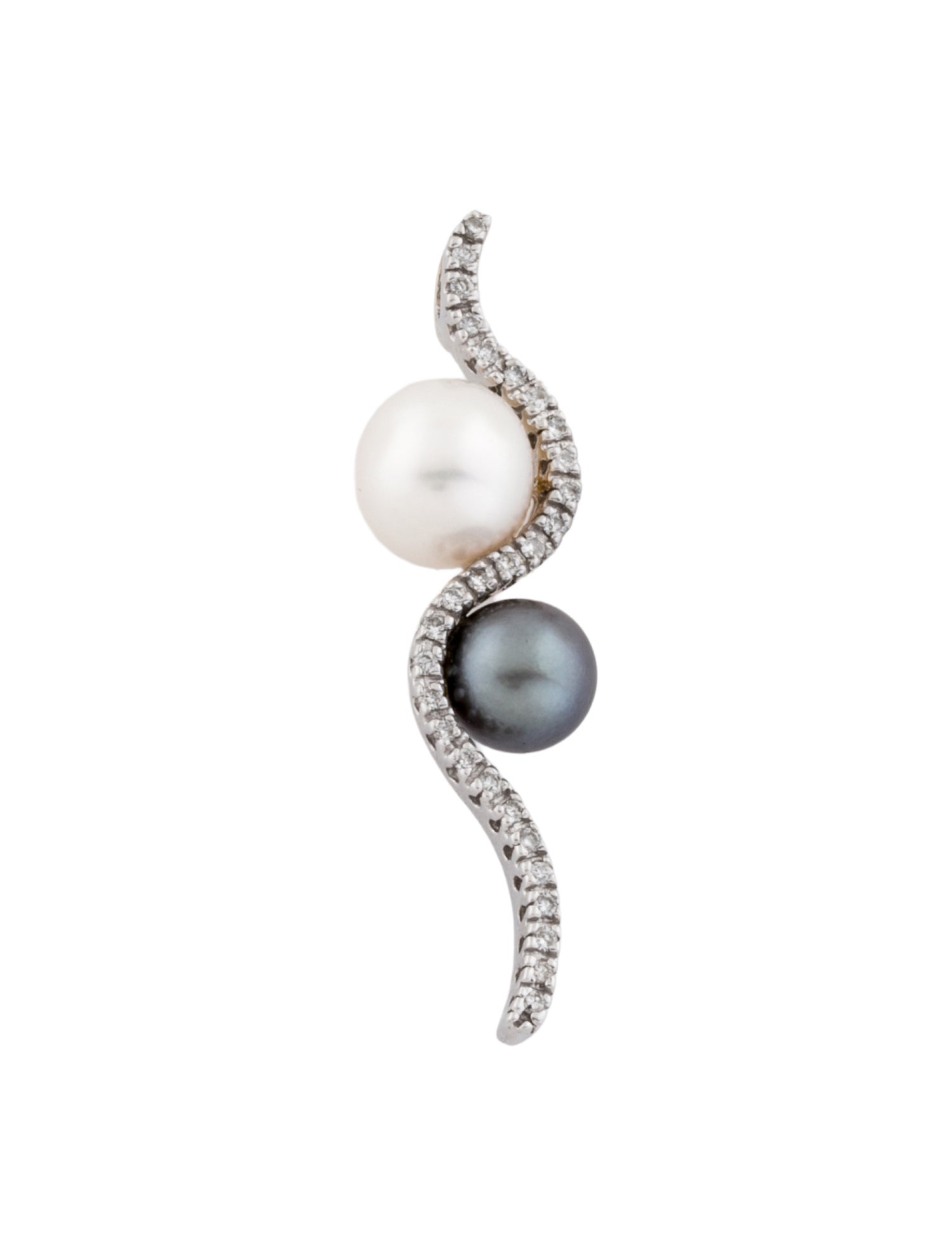 Pendant 14K Pearl & Diamond Drop
