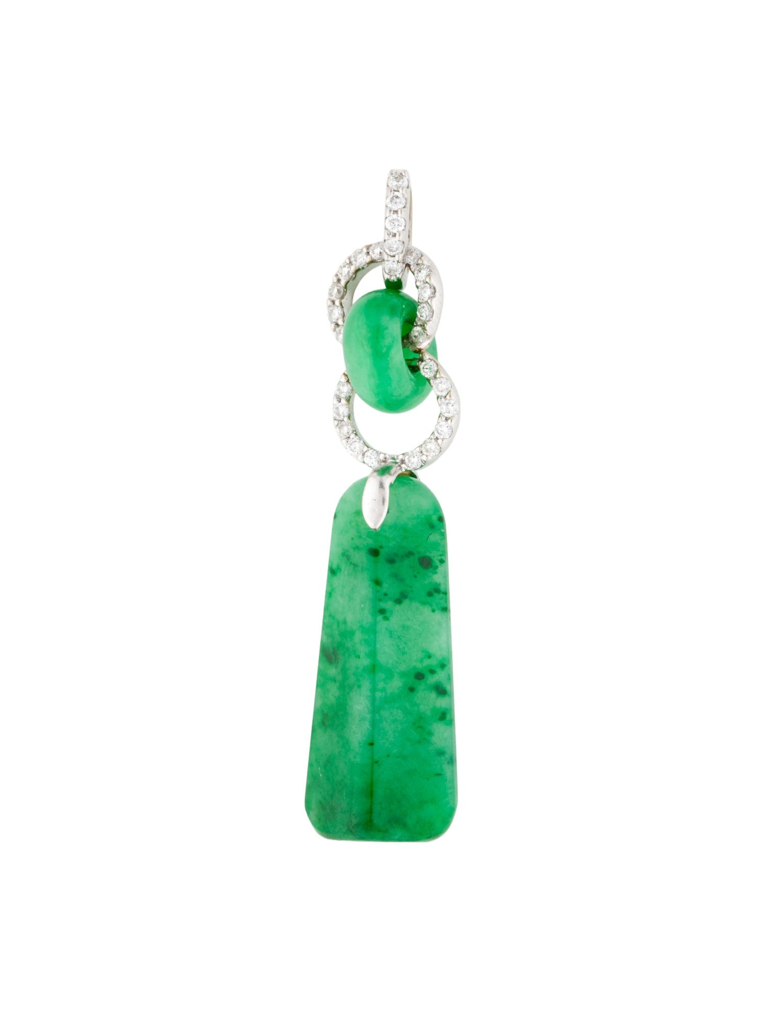 Pendant 18K Jadeite & Diamond Pendant