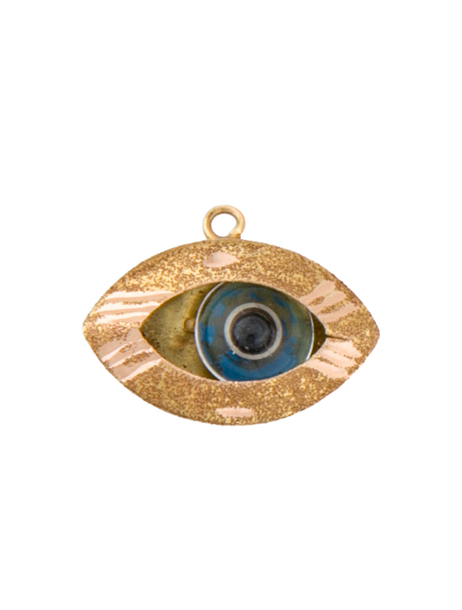 Pendant 15K Glass Evil Eye