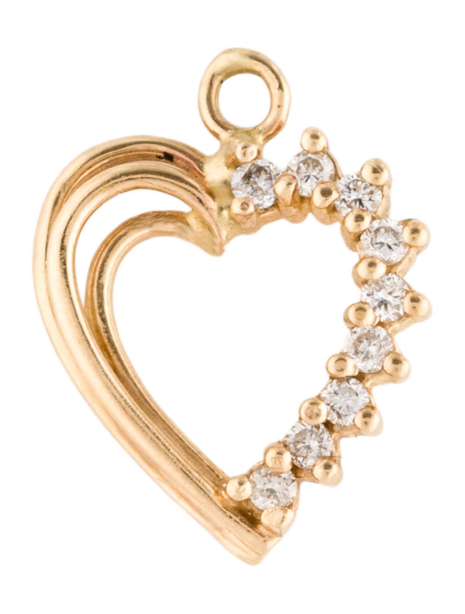 Pendant 14K Diamond Heart