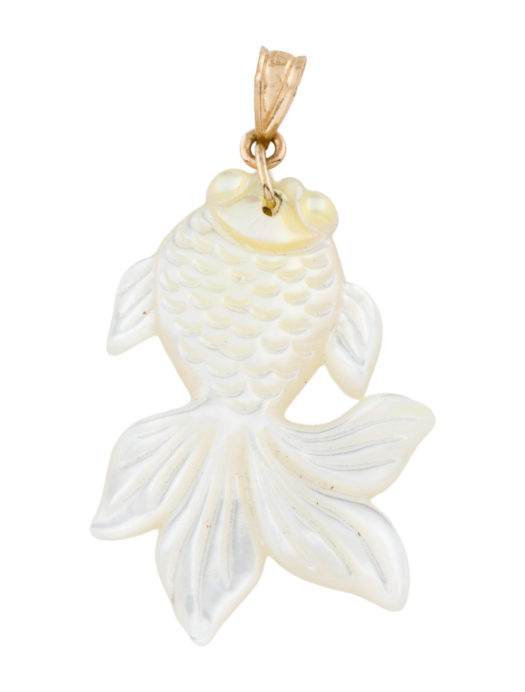 Pendant 14K Mother of Pearl Fish