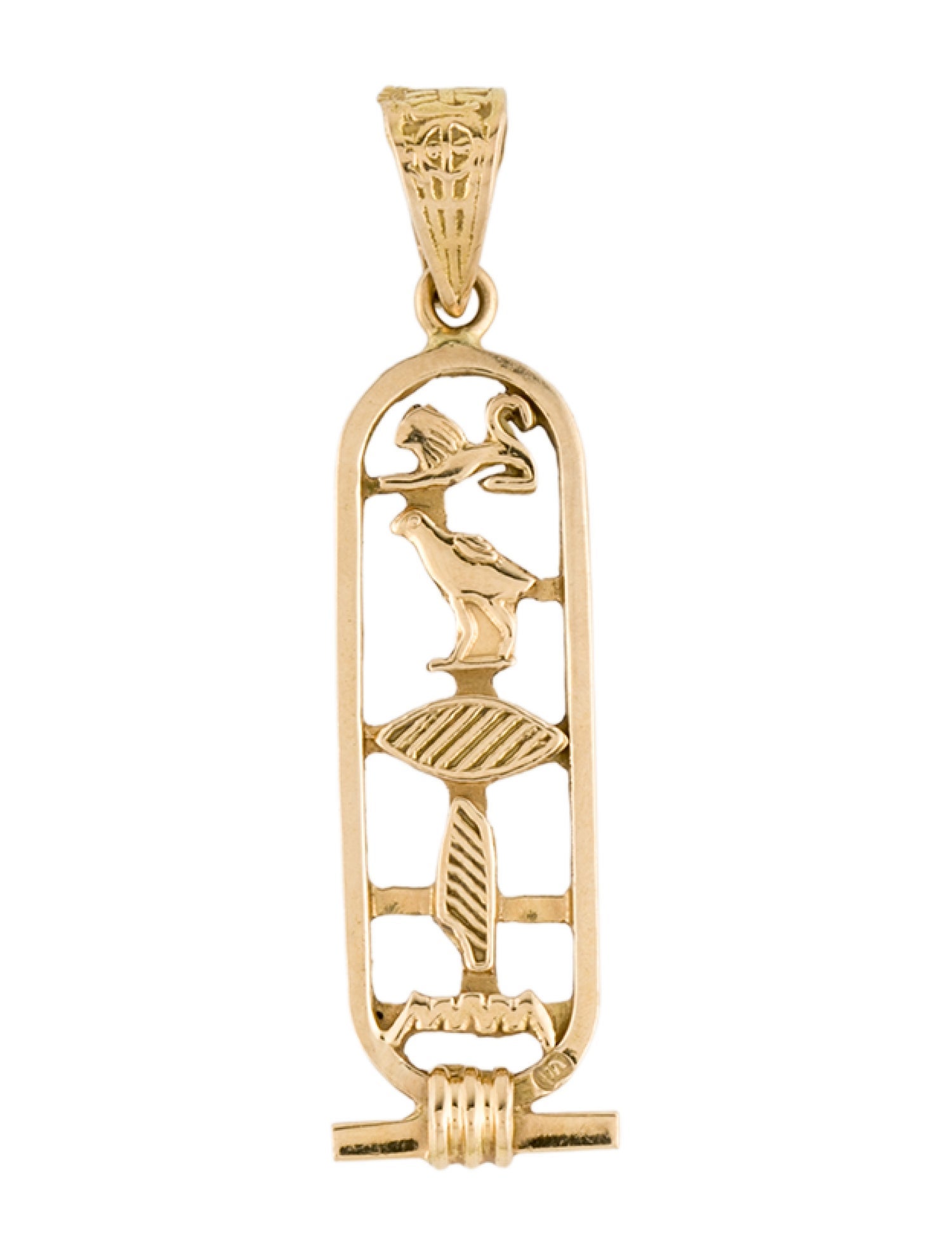 Pendant 18K Egyptian Cartouche