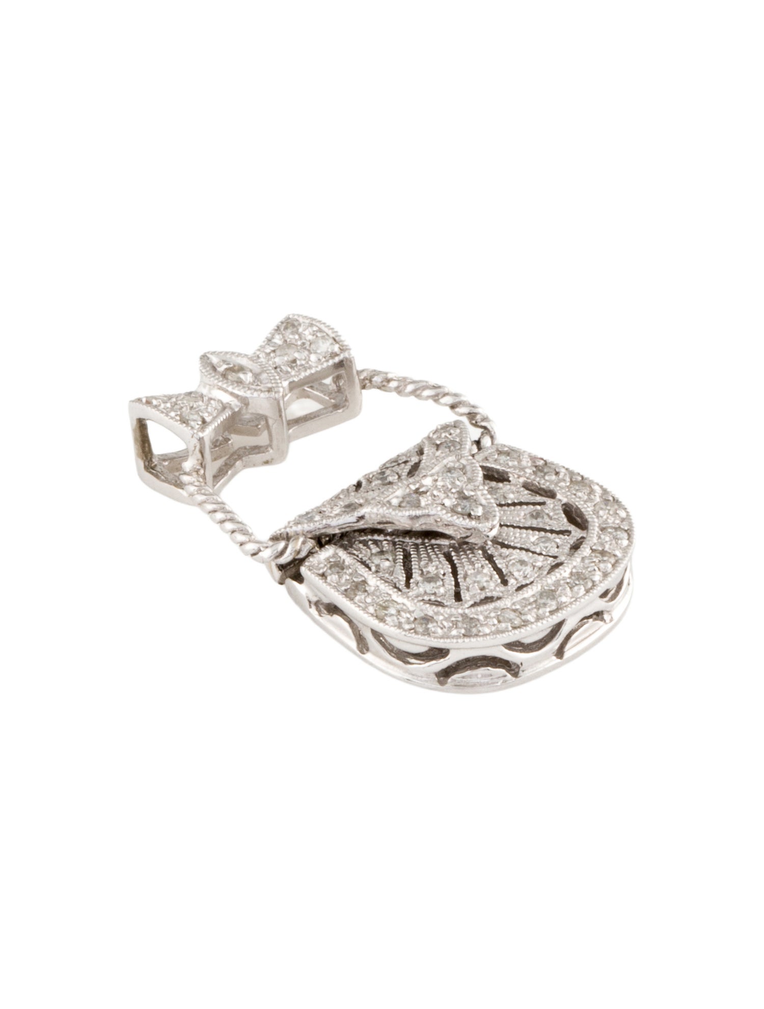 Pendant 14K Diamond Handbag Charm