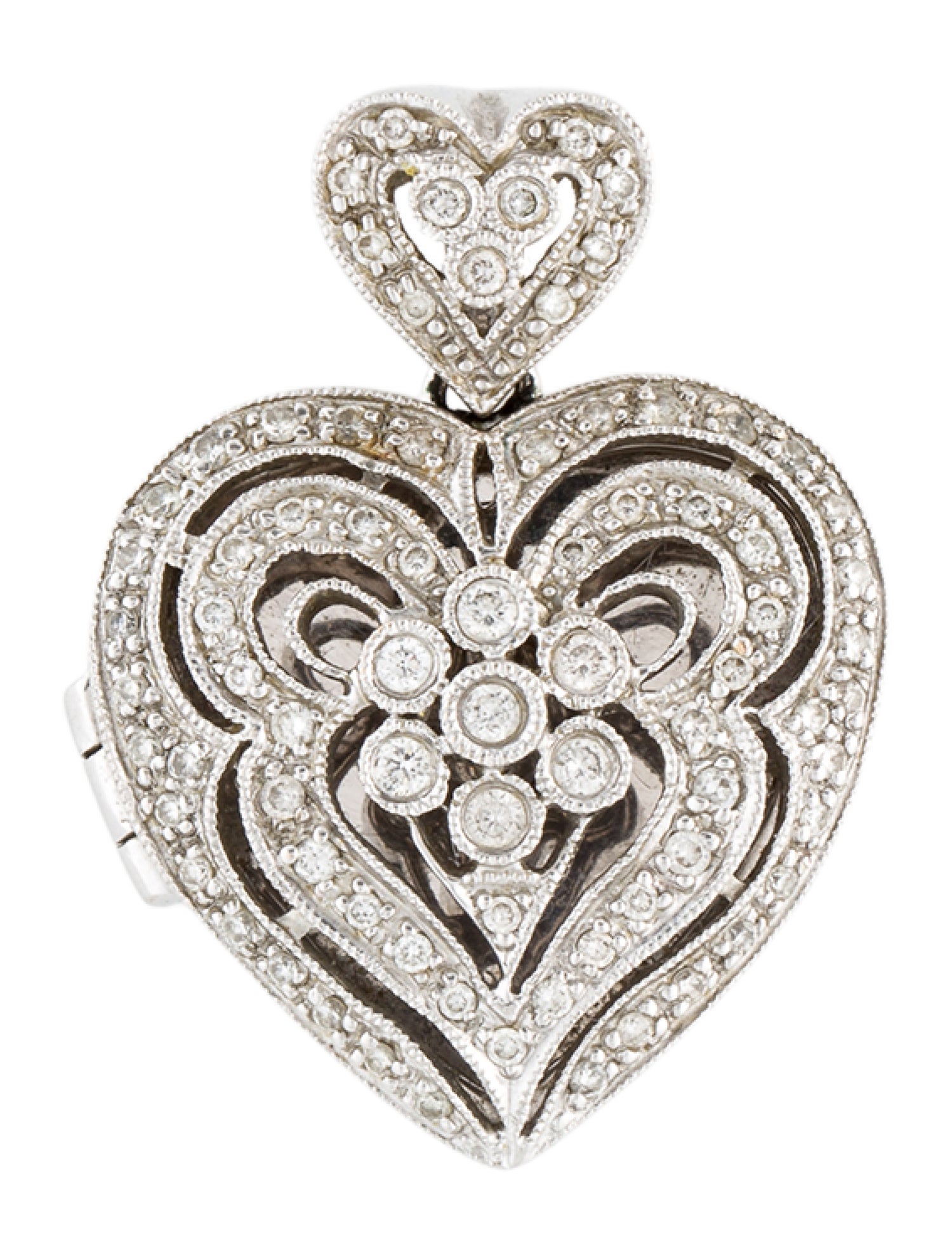 Pendant 14K Diamond Heart Locket